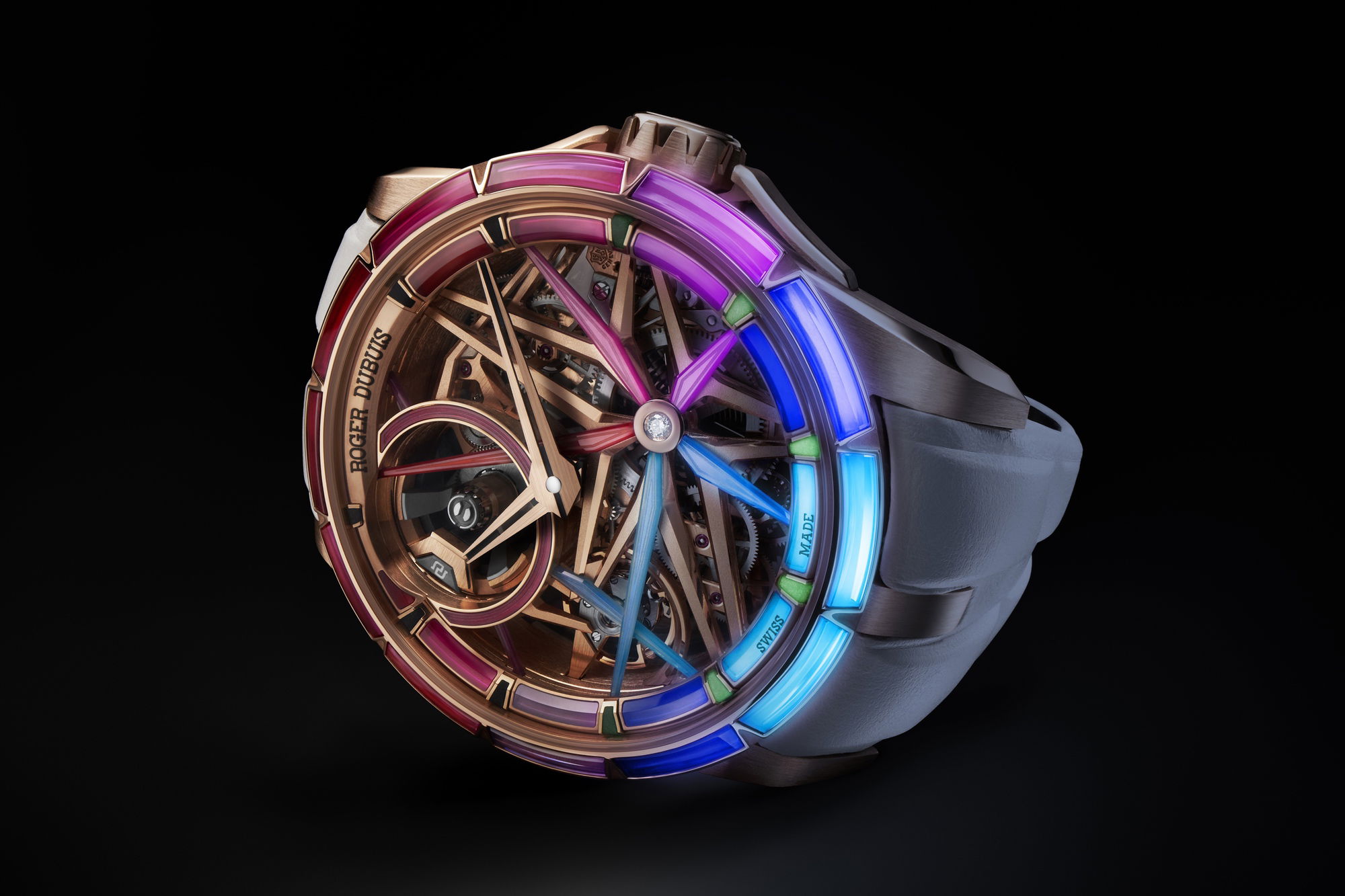 IMG_9081 Roger Dubuis Excalibur Blacklight Spin-Stone TM MB RDDBEX0950 Replica 7