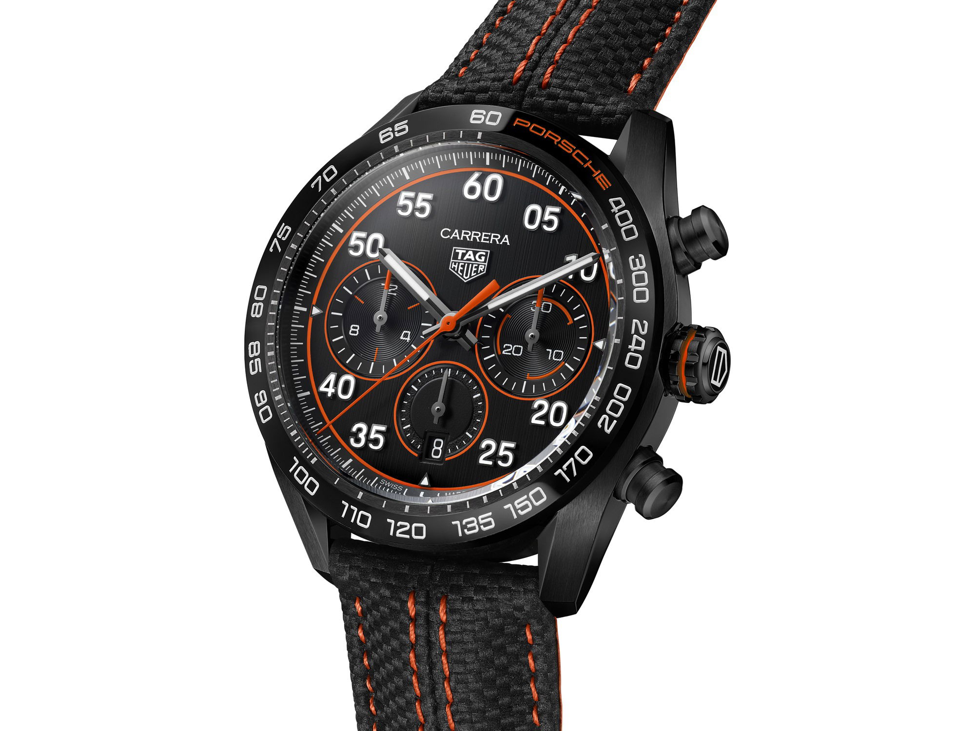 IMG_9081 TAG Heuer Carrera Chronograph X Porsche Orange Racing CBN2A1M.FC6526 Replica 7