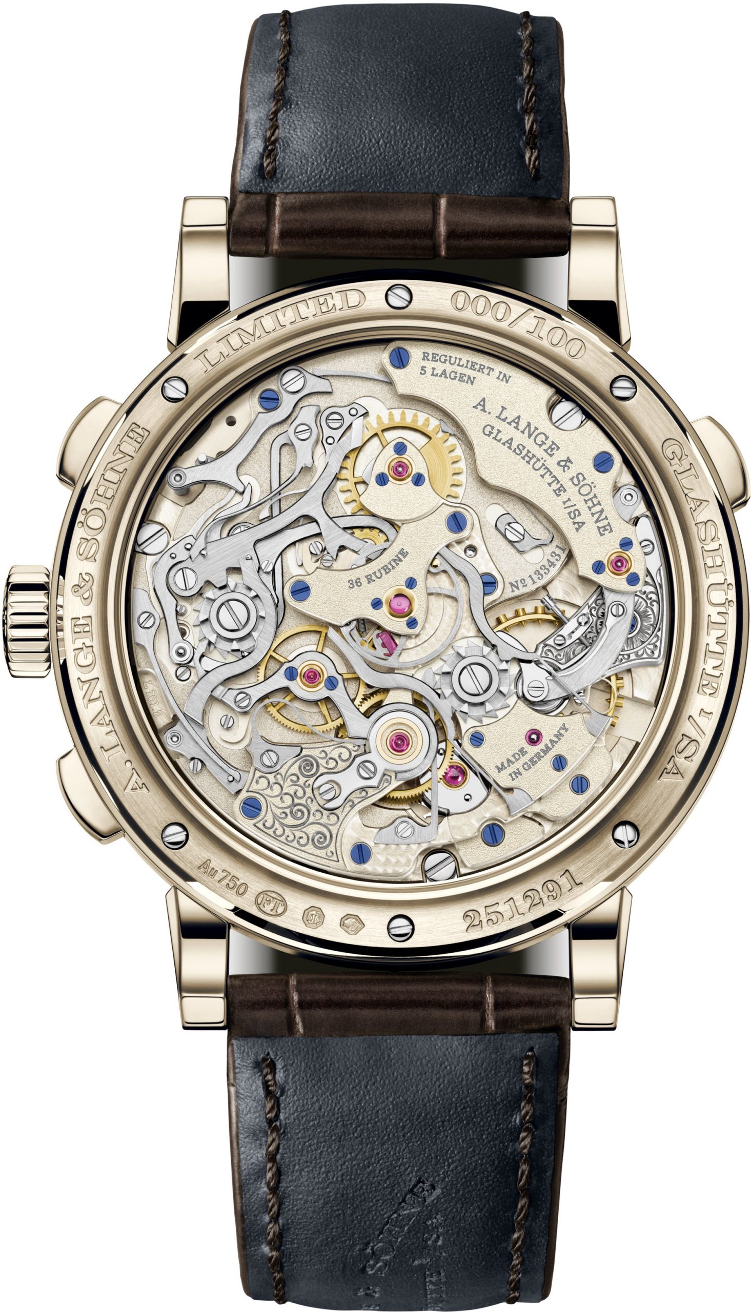 IMG_9081 A.Lange & Sohne Tourbograph Perpetual Honeygold Homage to F. A. Lange 706.050FE Replica 8