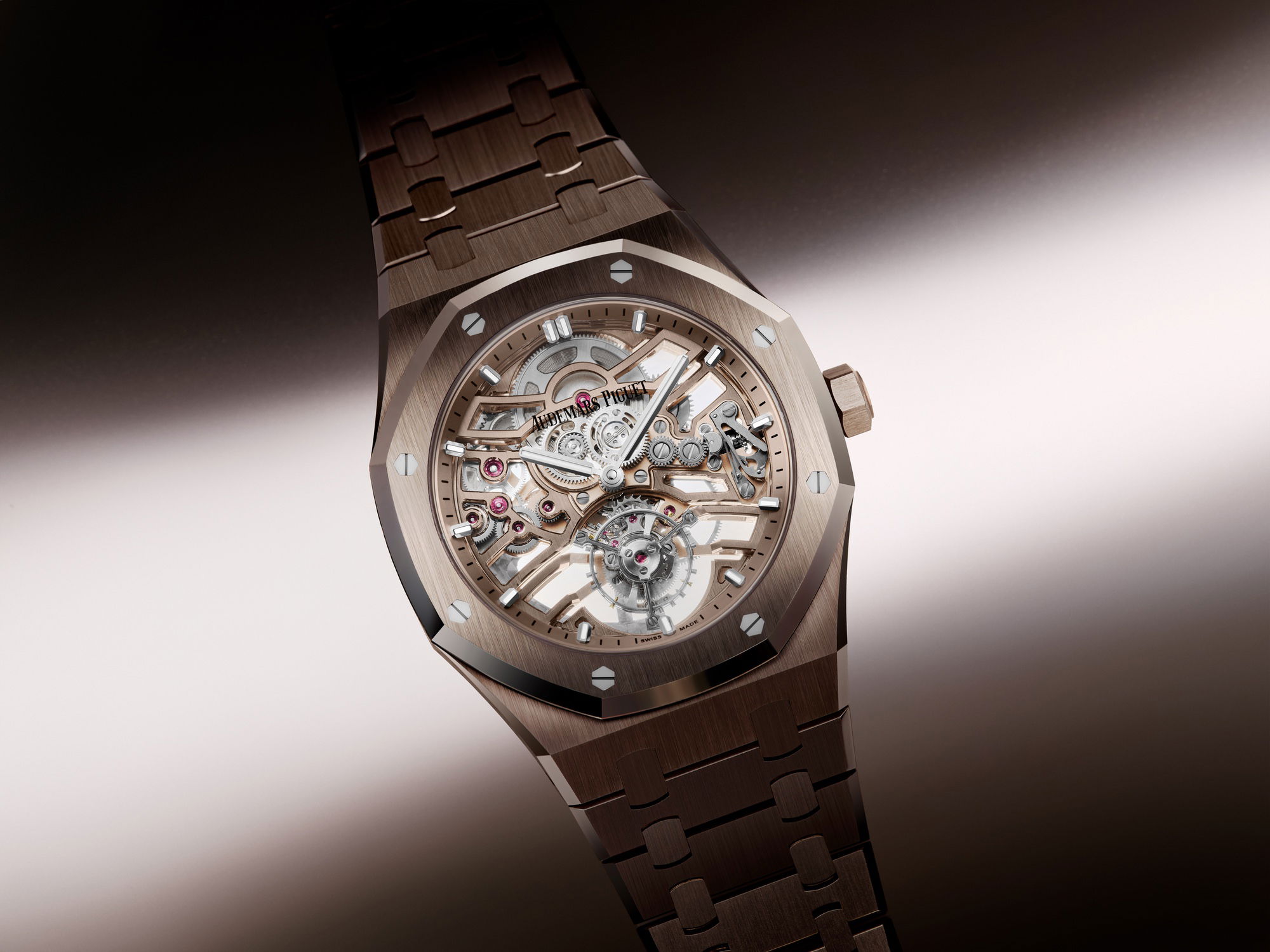 Audemars Piguet Royal Oak Selfwinding Flying Tourbillon Openworked 26735SG.OO.1320SG.01 Replica 8
