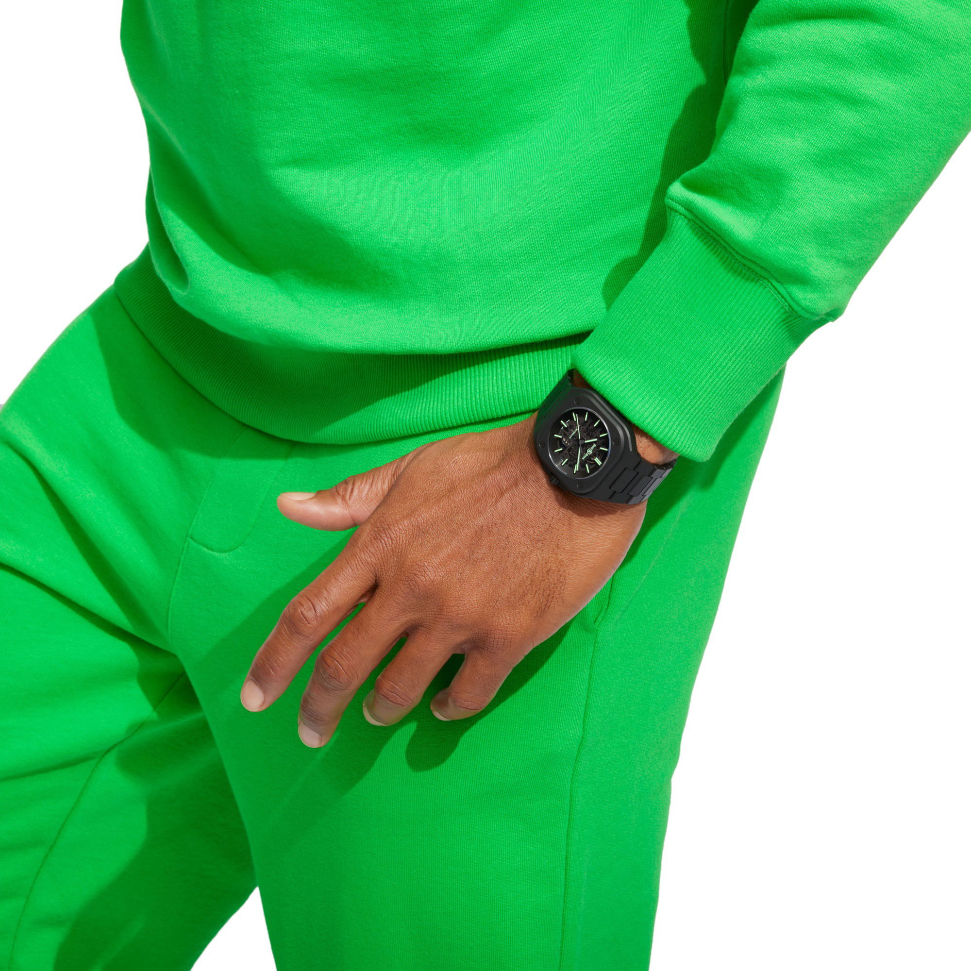 IMG_9081 Bell & Ross BR 05 Skeleton Black Lum Ceramic BR05A-BLM-SKCE/SCE Replica 8