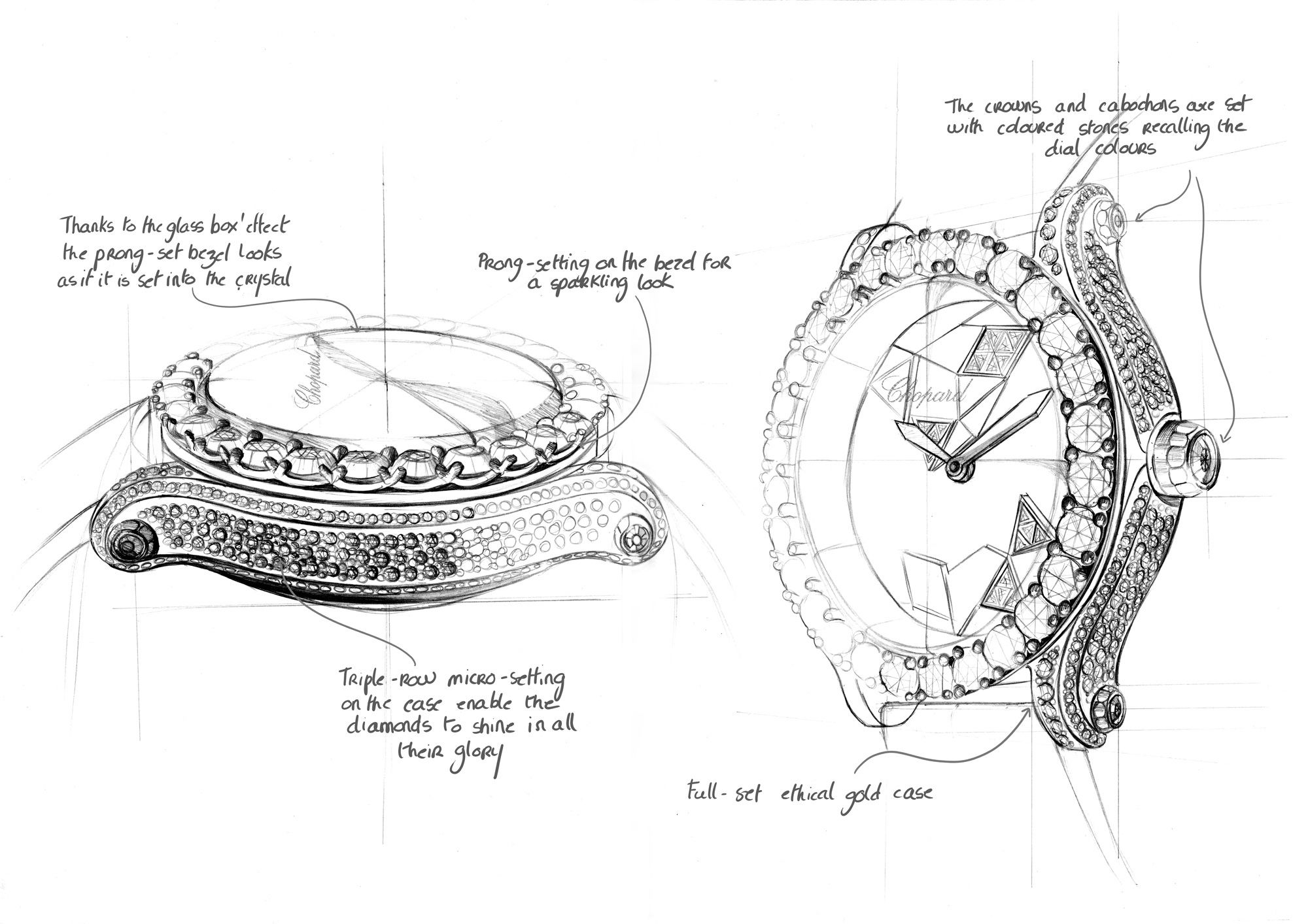 Chopard Happy Sport Metiers d’Art Polar Bear Edition 274425-1001 Replica 8
