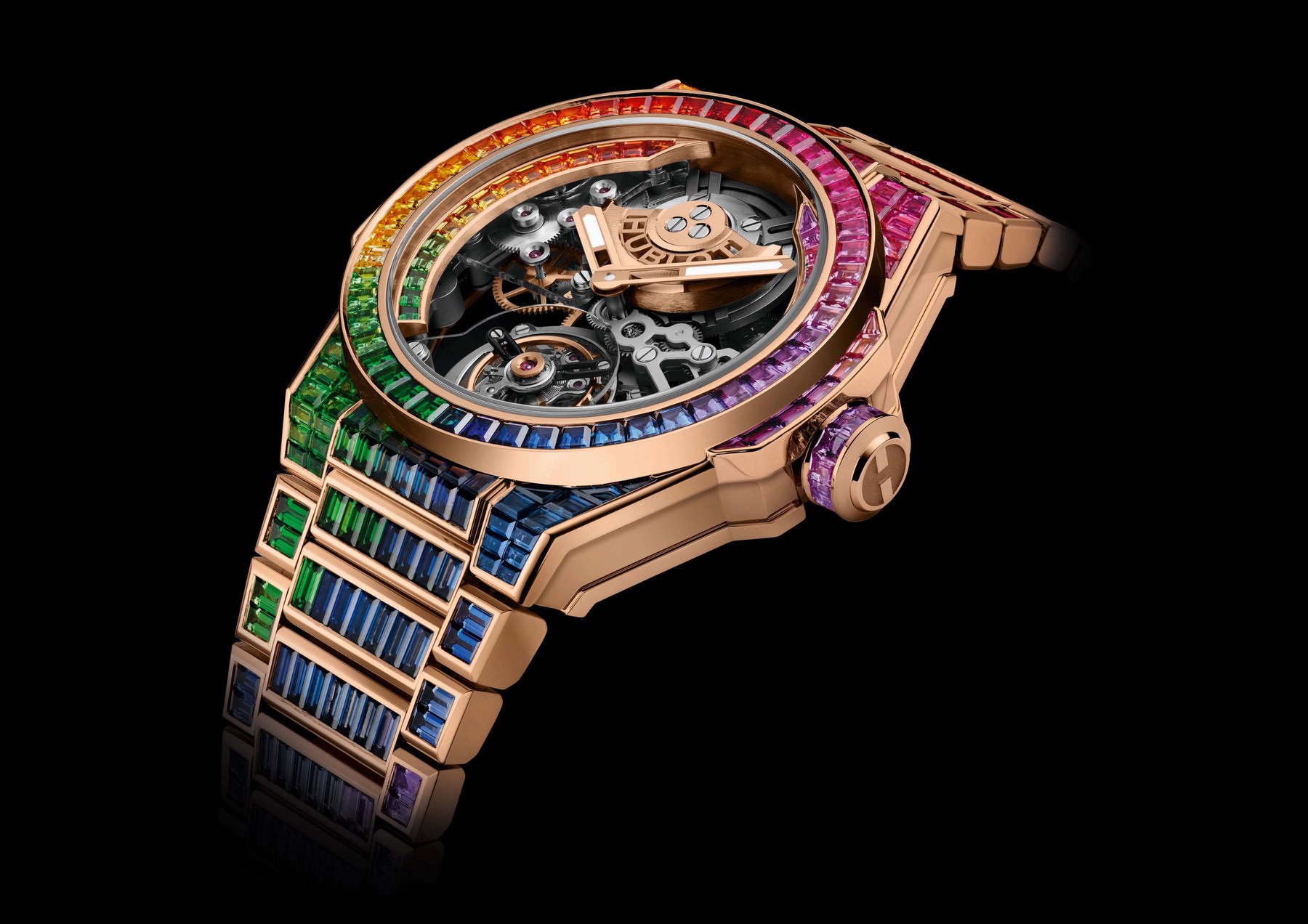 Hublot Big Bang Integral Tourbillon Rainbow 455.OX.9900.OX.9999 Replica 8