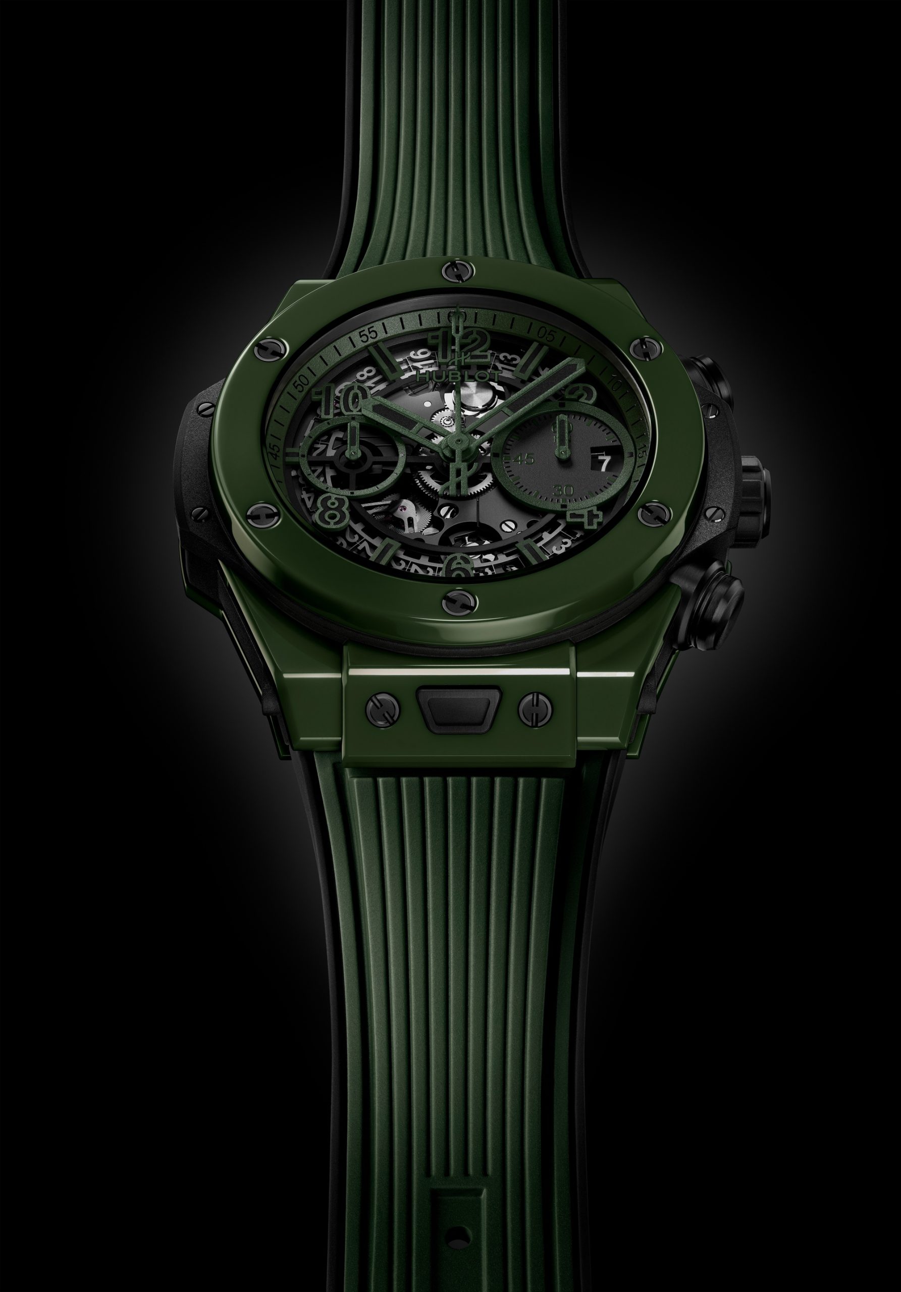 Hublot Big Bang Unico Dark Green Ceramic 442.GX.5210.RX Replica 8