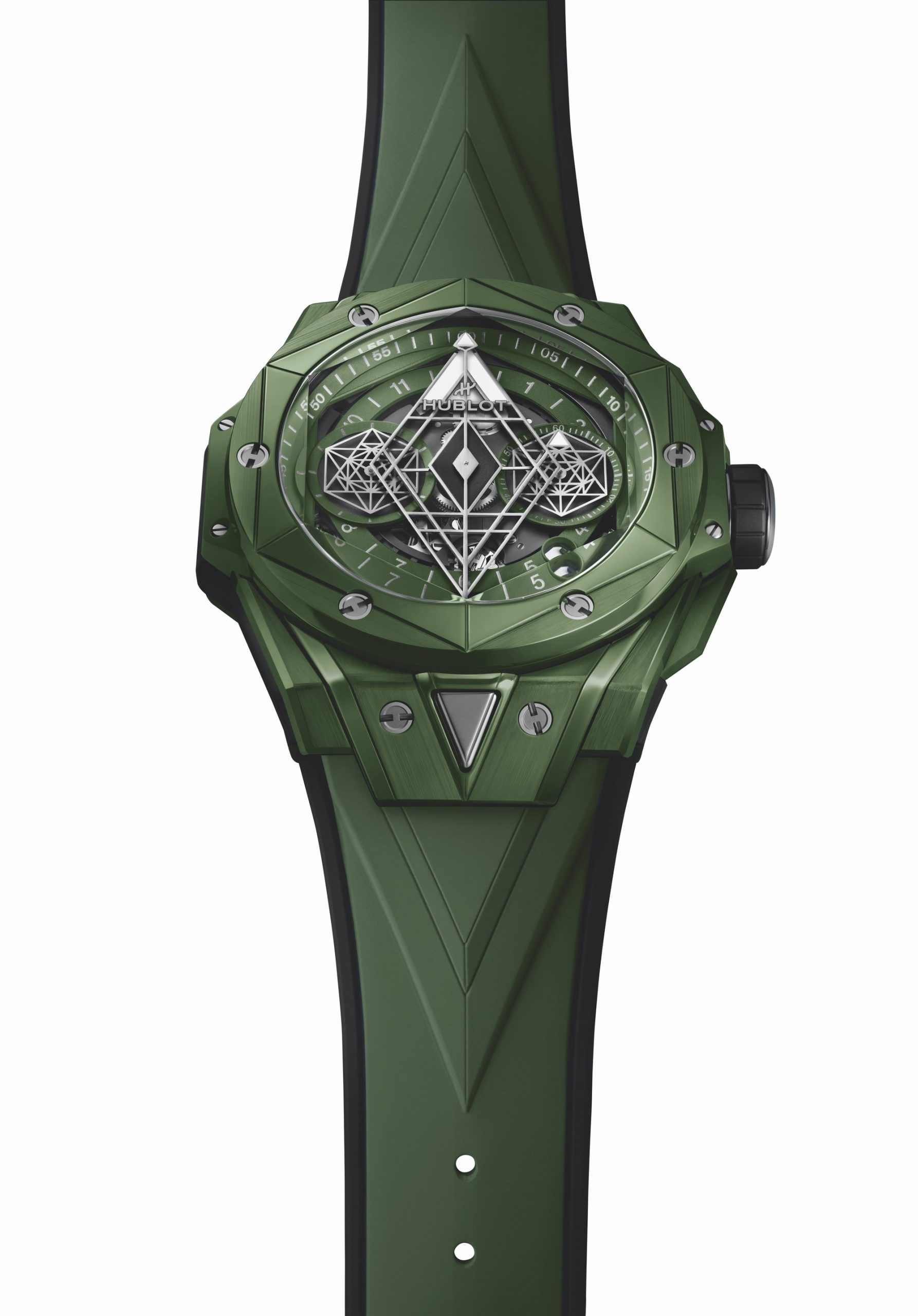 IMG_9081 Hublot Big Bang Unico Sang Bleu II Green Ceramic 418.GX.5207.RX.MXM22 Replica 8