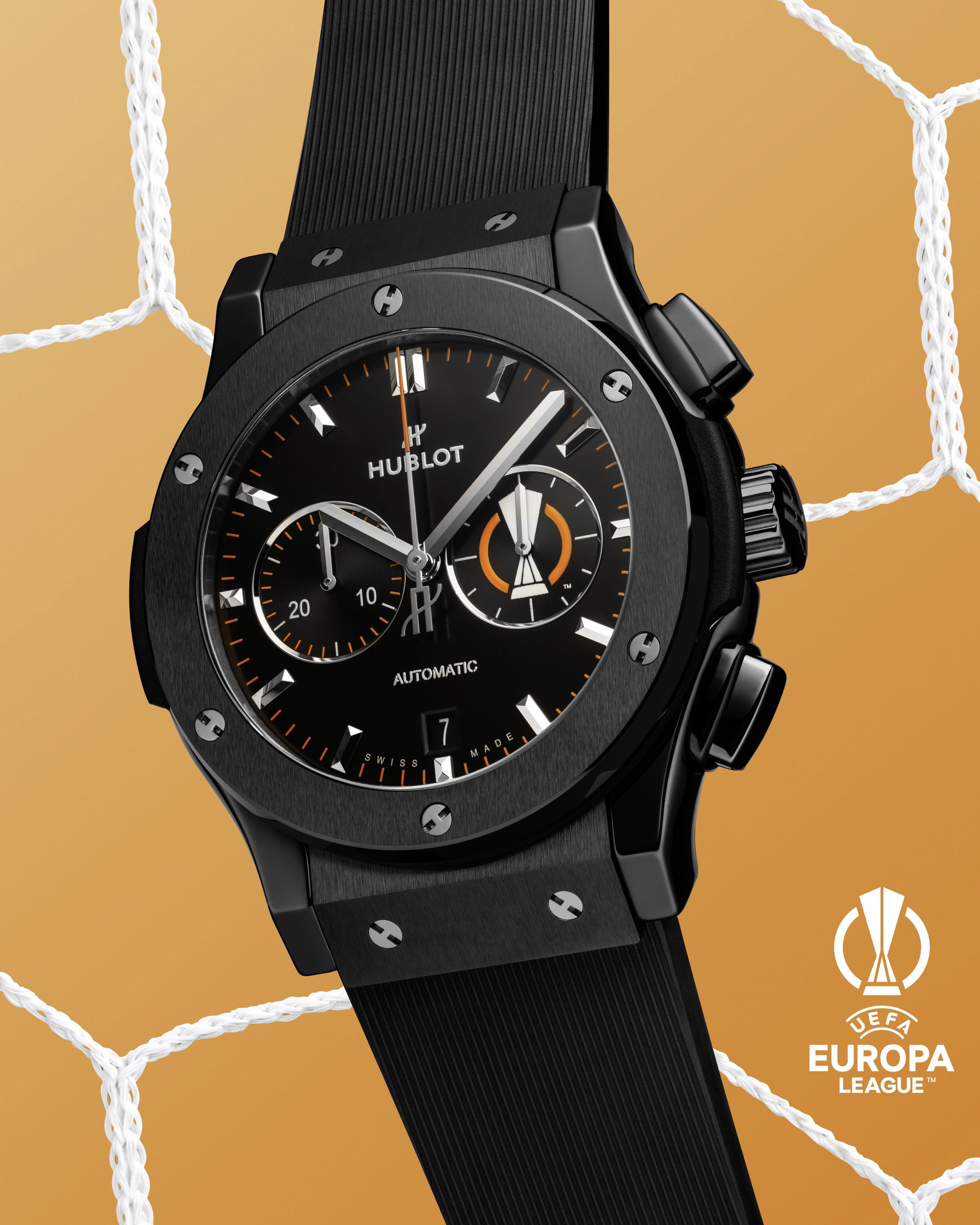 Hublot Classic Fusion Chronograph UEFA Europa League Ceramic 541.CM.1479.RX.UEL23 Replica 8