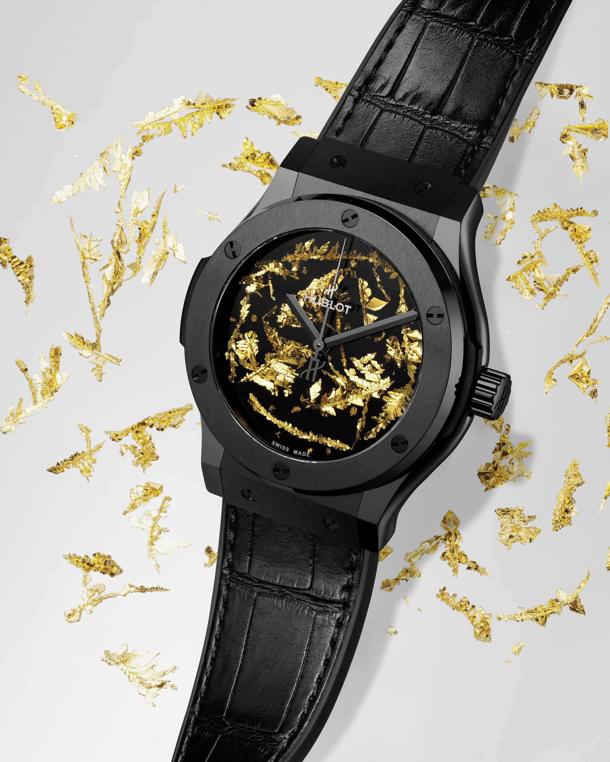 Hublot Classic Fusion Gold Crystal 542.CX.0660.LR Replica 8