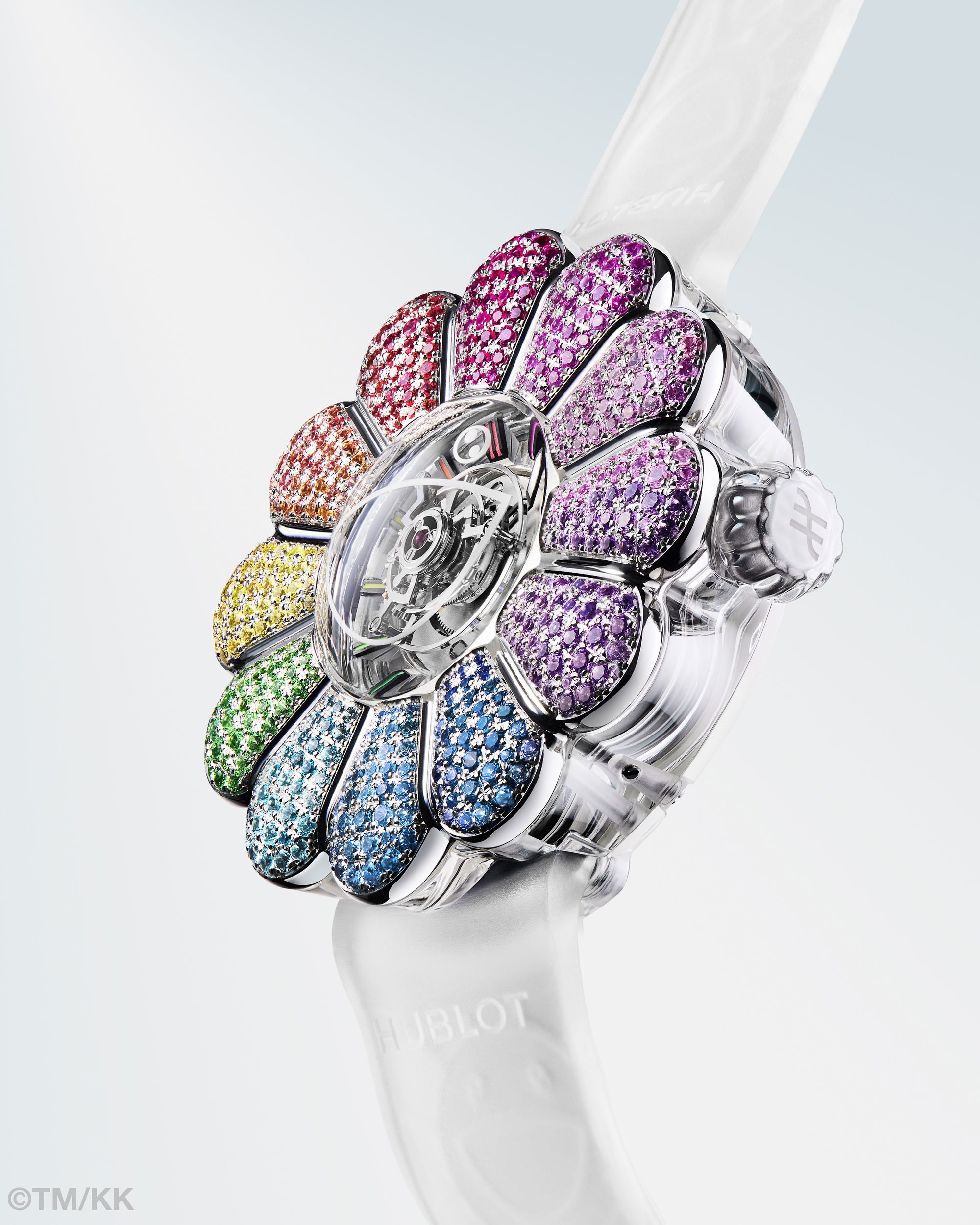 IMG_9081 Hublot MP-15 Takashi Murakami Tourbillon Sapphire Rainbow 915.JX.4802.RT.1199 Replica 8