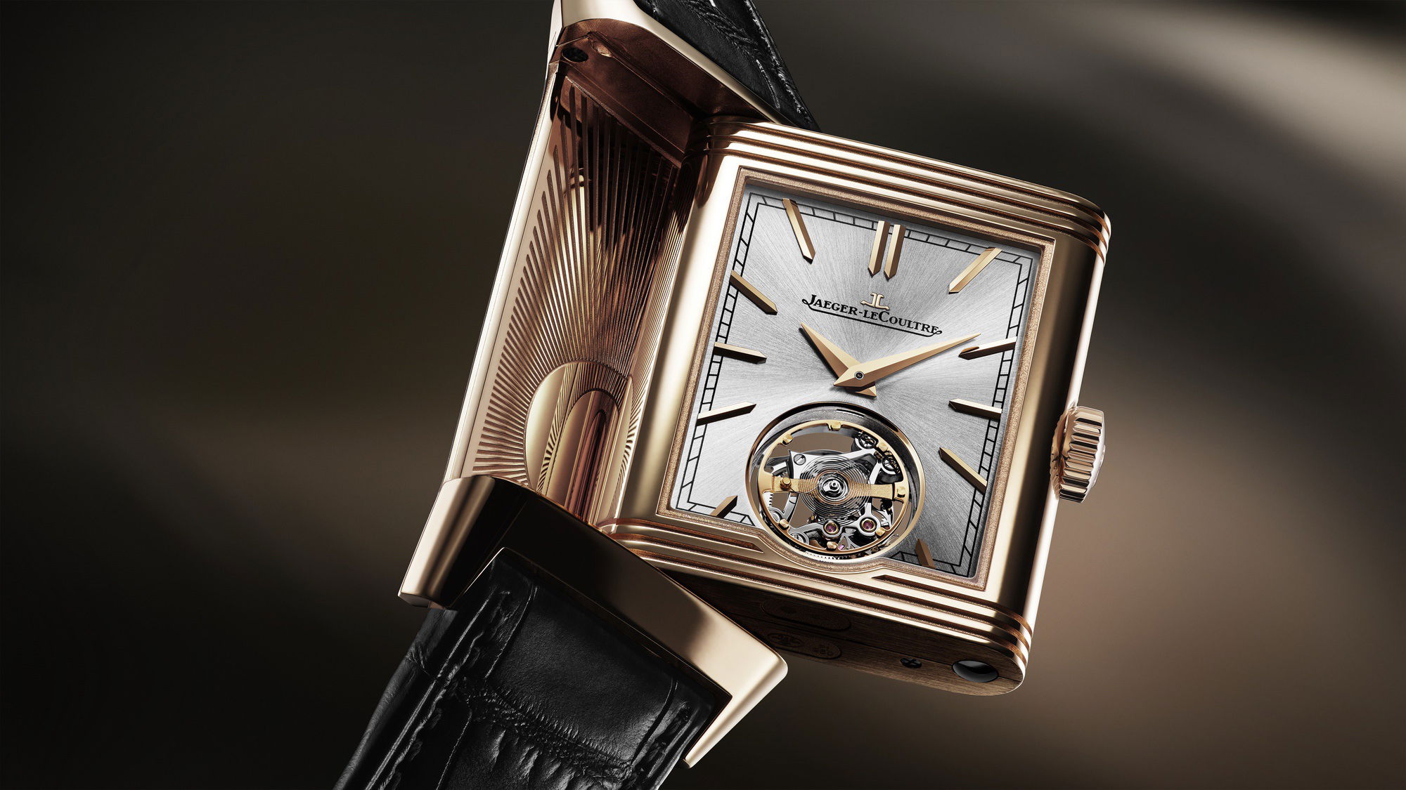 IMG_9081 Jaeger-LeCoultre Reverso Tribute Duoface Tourbillon Q392242J Replica 8