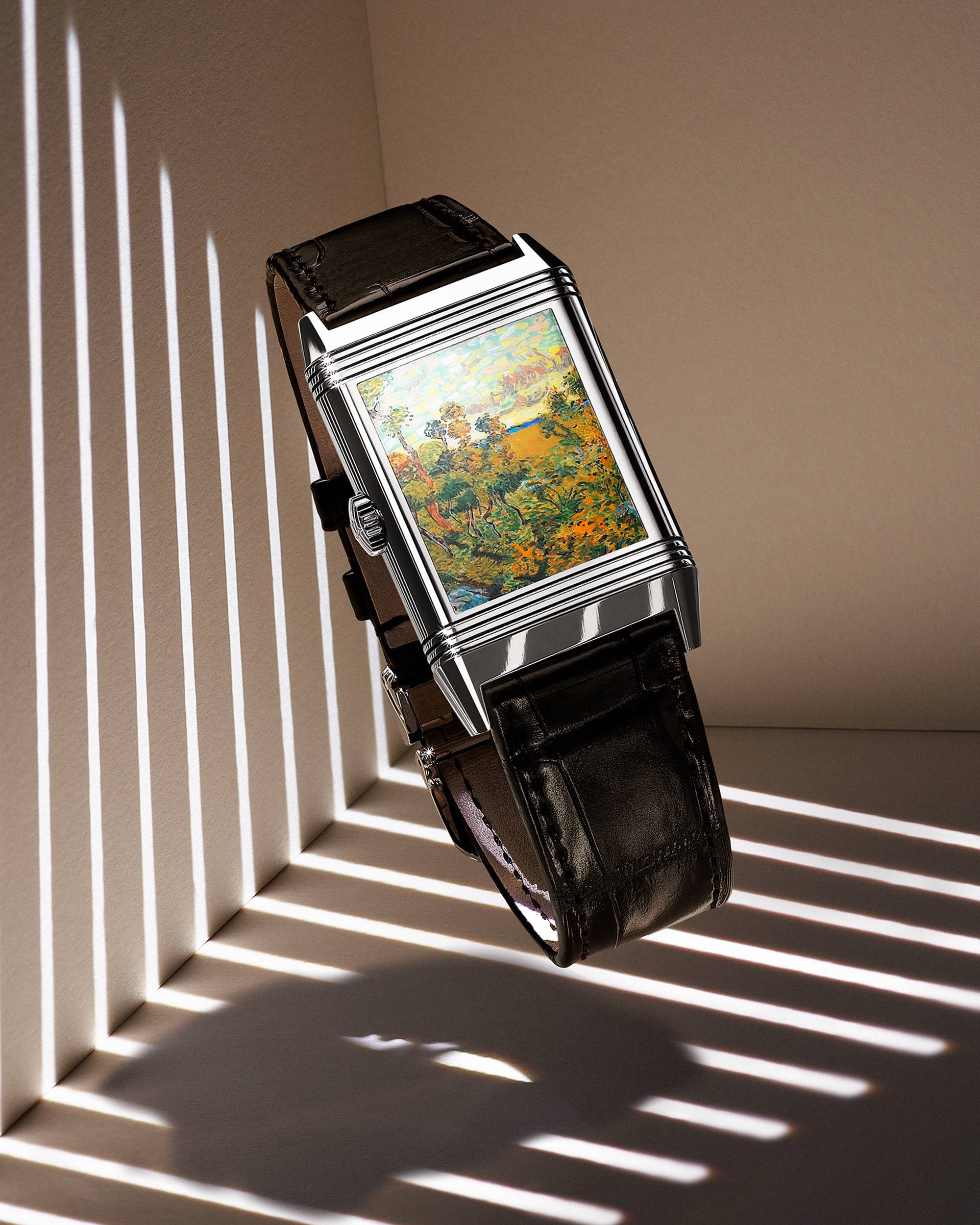 IMG_9081 Jaeger-LeCoultre Reverso Tribute Enamel Hidden Treasure – Van Gogh Q39334V1 Replica 8