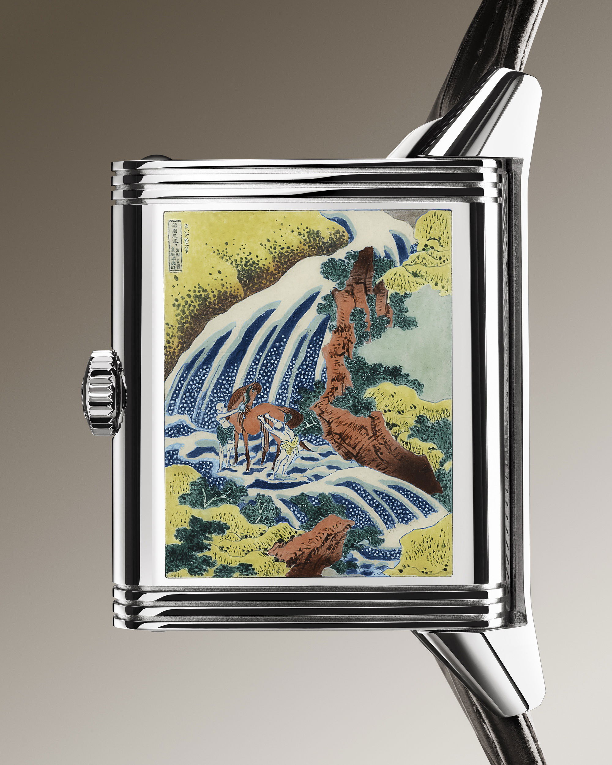 Jaeger-LeCoultre Reverso Tribute Enamel Hokusai – The Waterfall at Yoshino Q39334T4 Replica 8