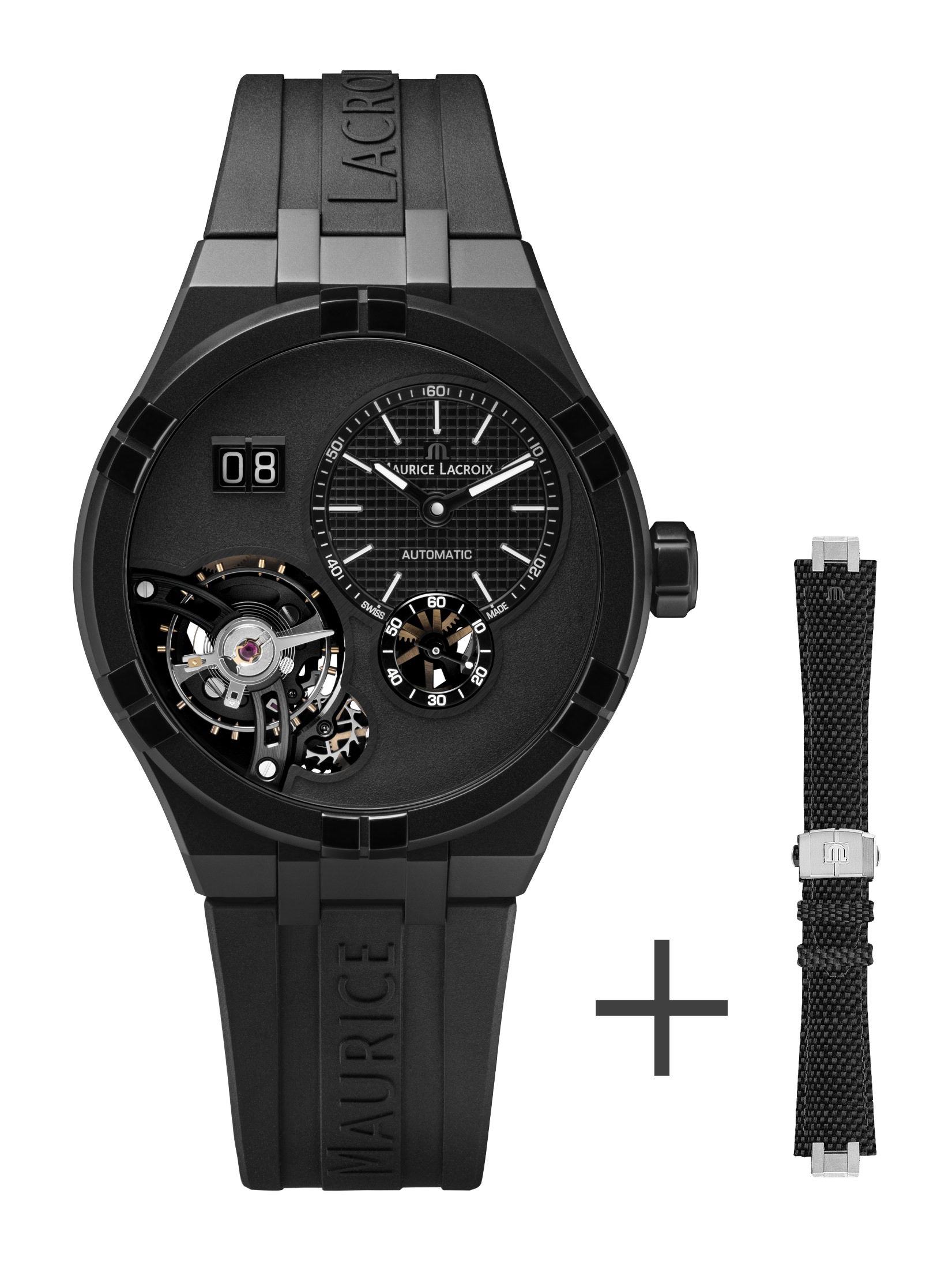 Maurice Lacroix Aikon Master Grand Date Black AI6118-DLB0B-330-2 Replica 8