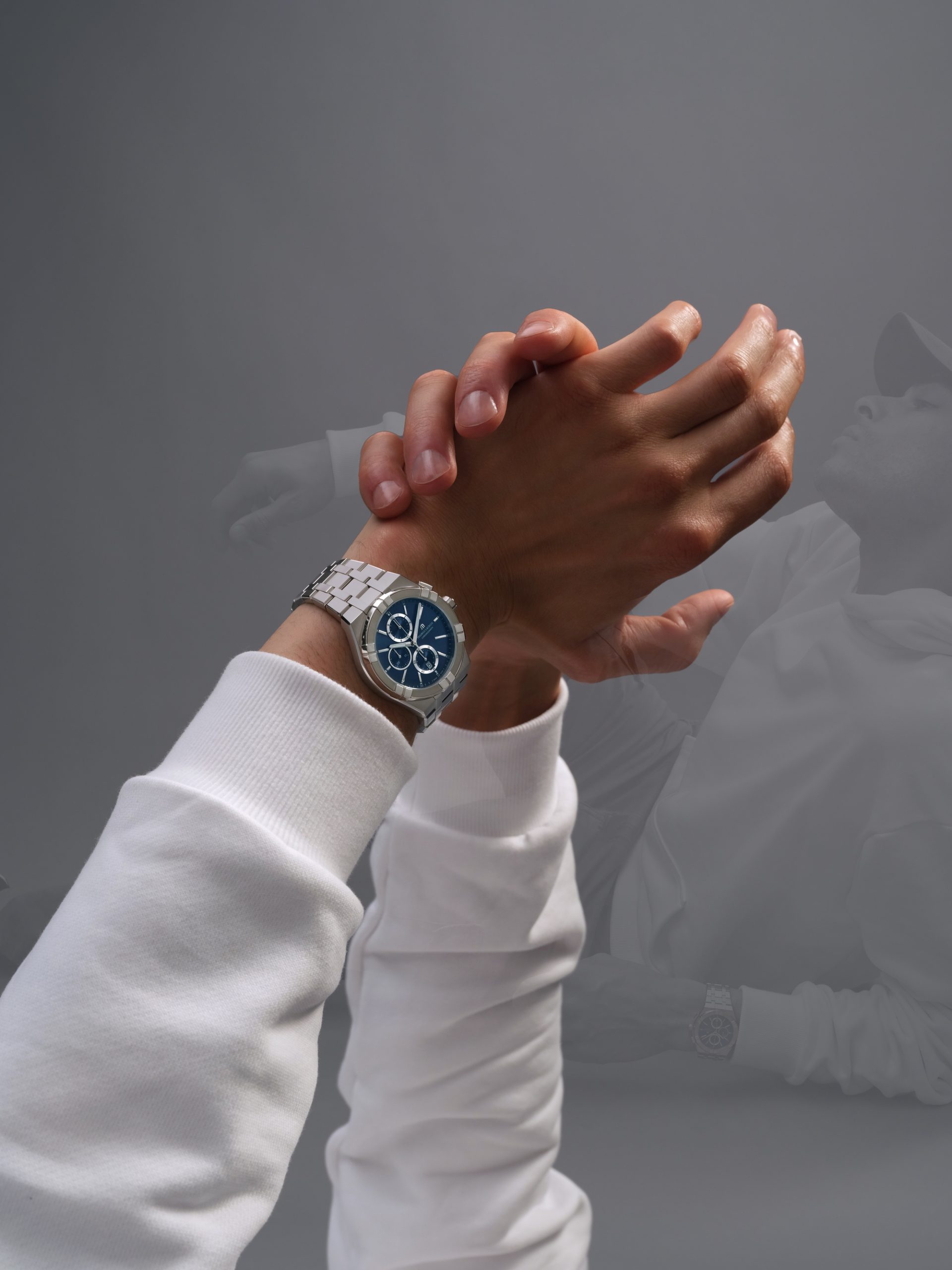 Maurice Lacroix Aikon Quartz Chronograph 42 AI1118-SS002-430-1 Replica 8