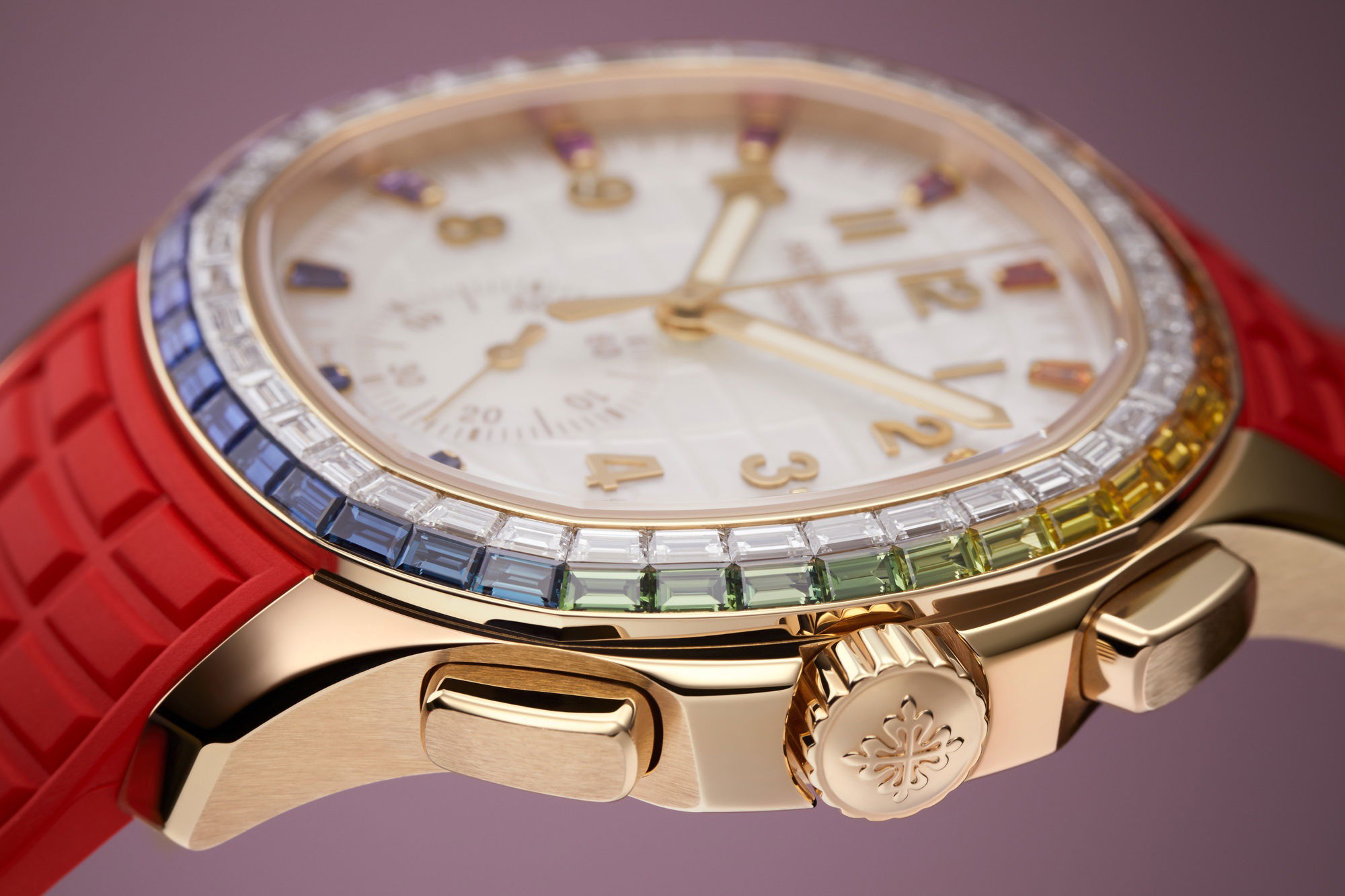 IMG_9081 Patek Philippe Aquanaut Luce “Rainbow” Chronograph 7968/300R-001 Replica 8