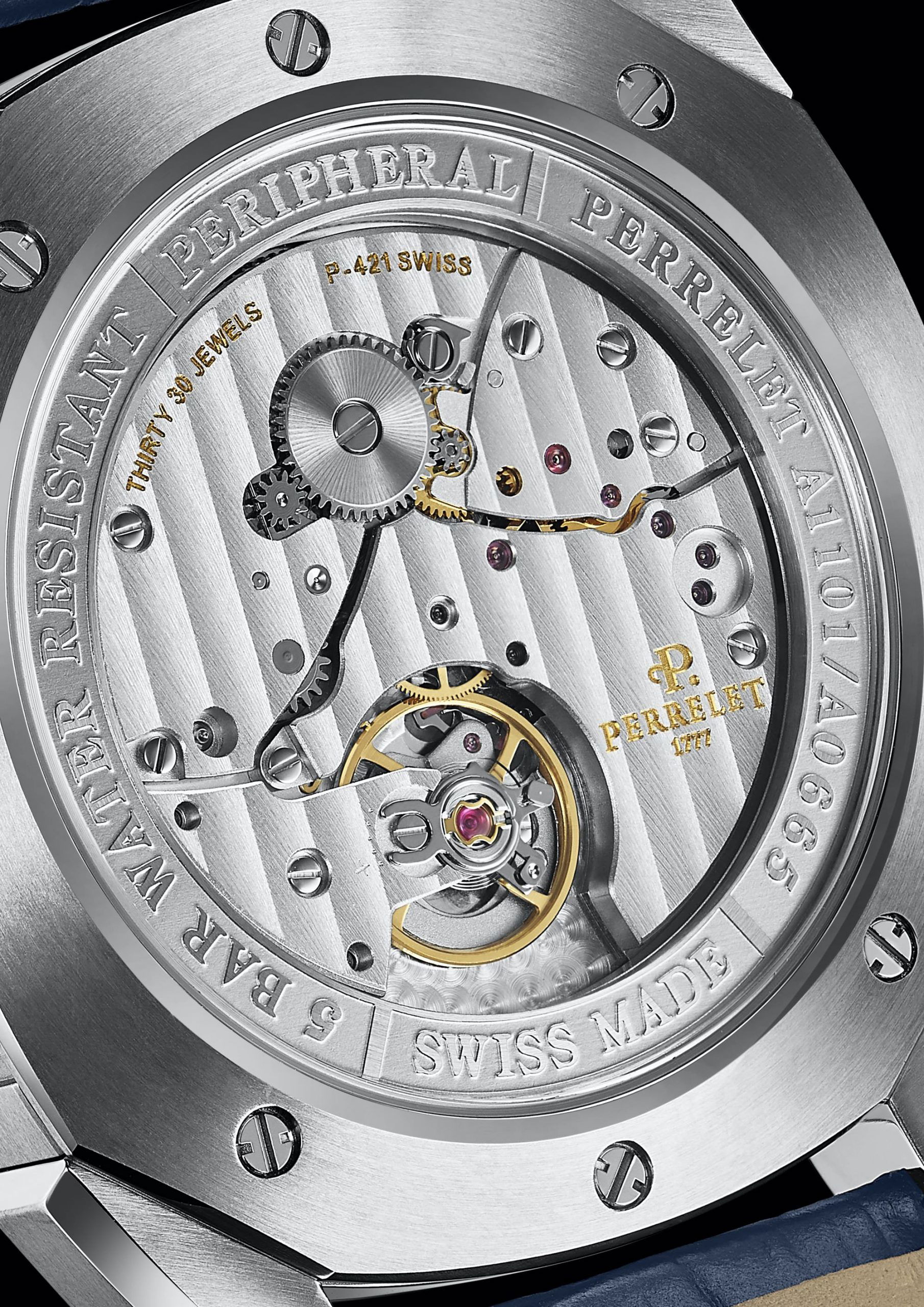 IMG_9081 Perrelet LAB Peripheral Dual Time Big Date Black A1101/3 Replica 8