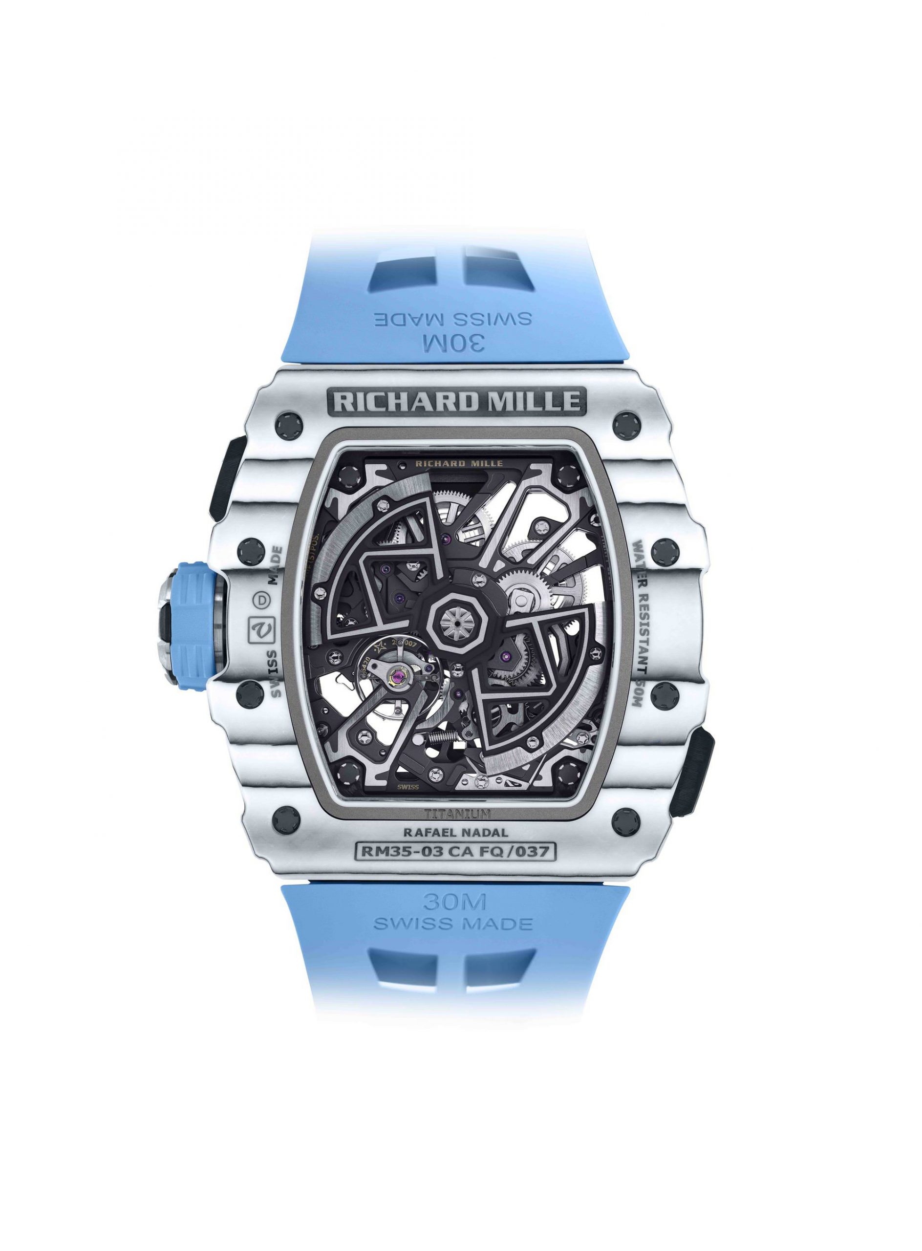 Richard Mille RM 35-03 Automatic Winding Rafael Nadal White Quartz TPT rm-35-03 Replica 8