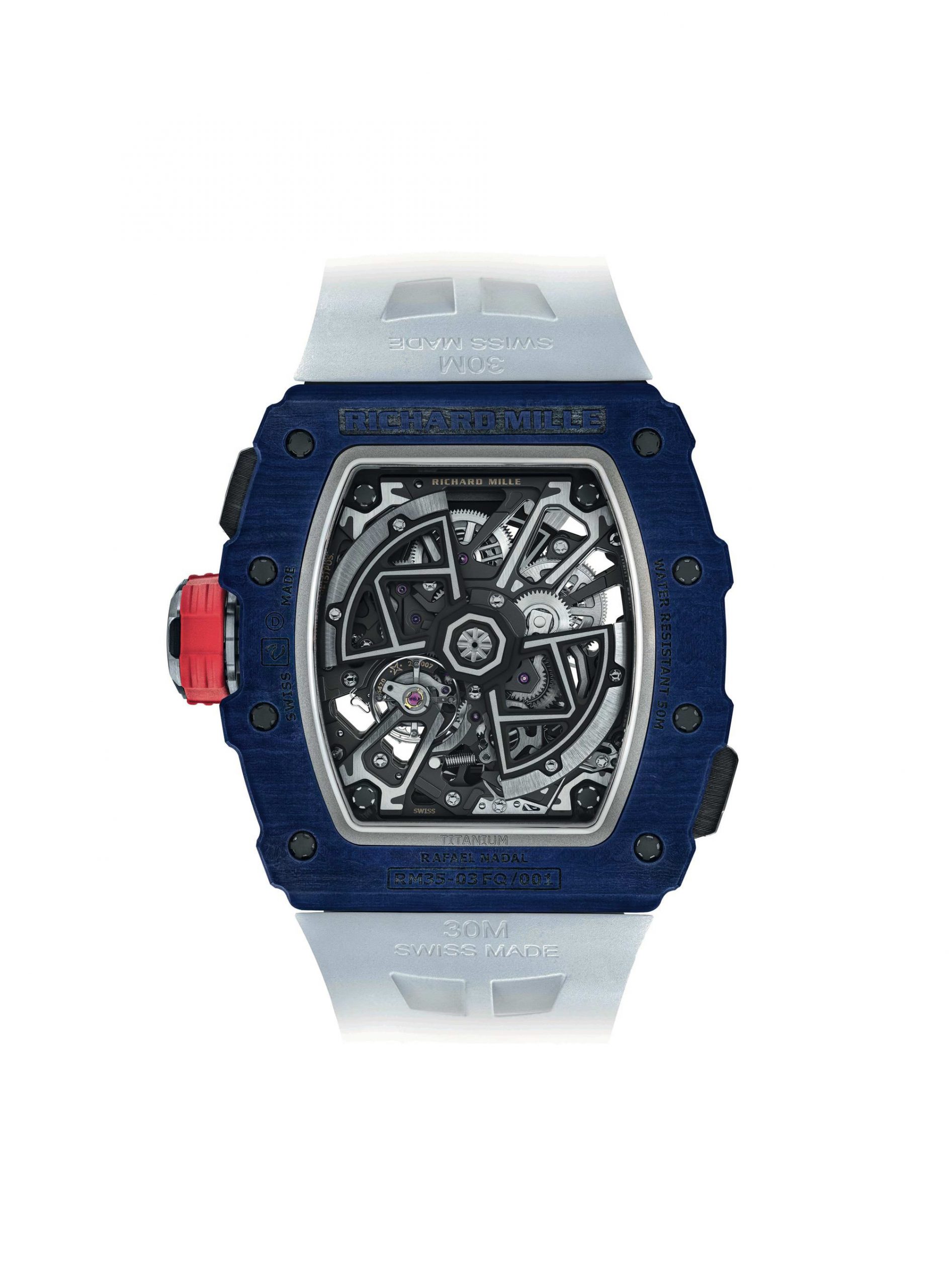 IMG_9081 Richard Mille RM 35-03 Automatic Winding Rafael Nadal Blue Quartz TPT rm-35-03 Replica 8
