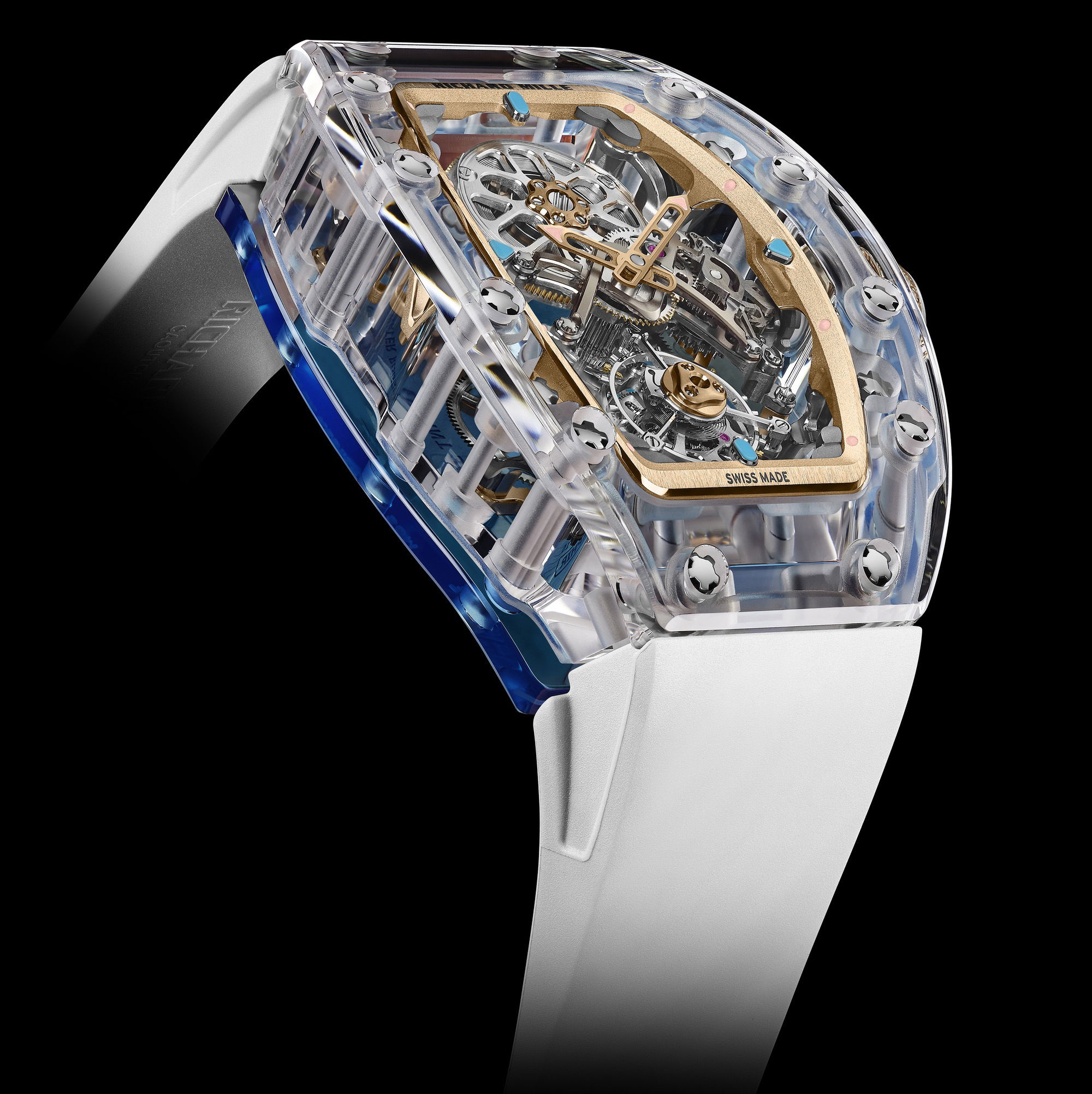 IMG_9081 Richard Mille RM 75-01 Flying Tourbillon Sapphire Blue rm-75-01 Replica 8