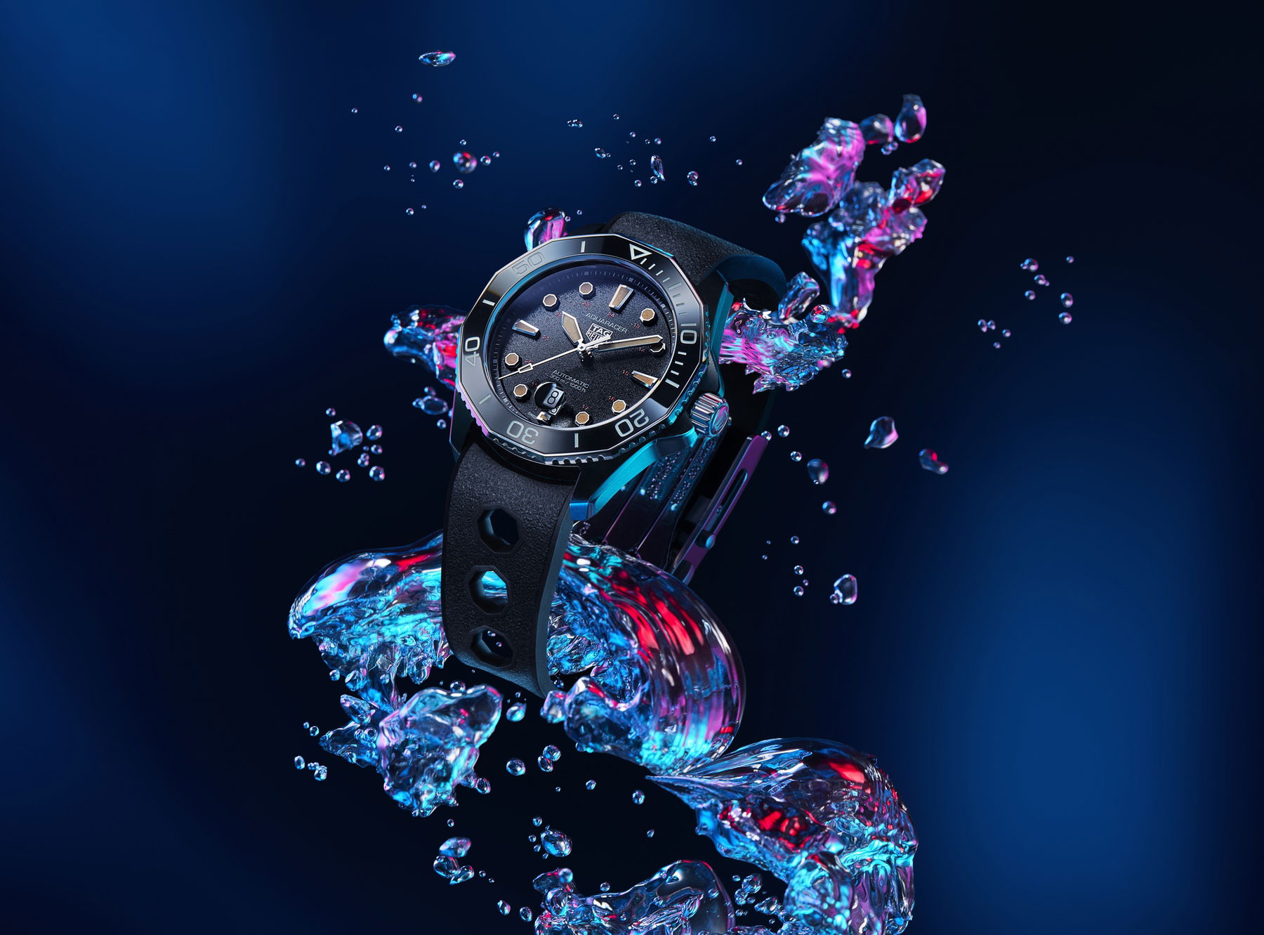 IMG_9081 TAG Heuer Aquaracer Professional 300 Tribute to Ref. 844 Calibre 5 Automatic Limited Edition WBP208C.FT6201 Replica 8