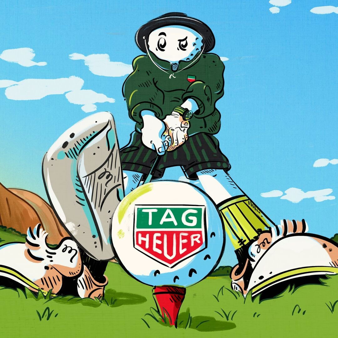 TAG Heuer Connected Calibre E4 45MM X Malbon Golf Edition SBR8A85.EB0338 Replica 8