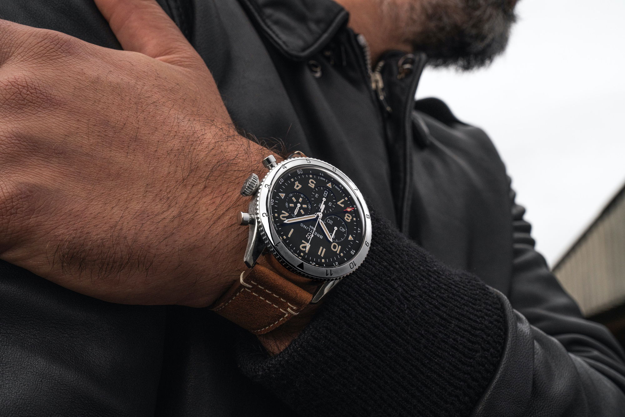 IMG_9081 Breitling Super AVI B04 Chronograph GMT 46 P-51 Mustang AB04453A1B1X1 Replica 8