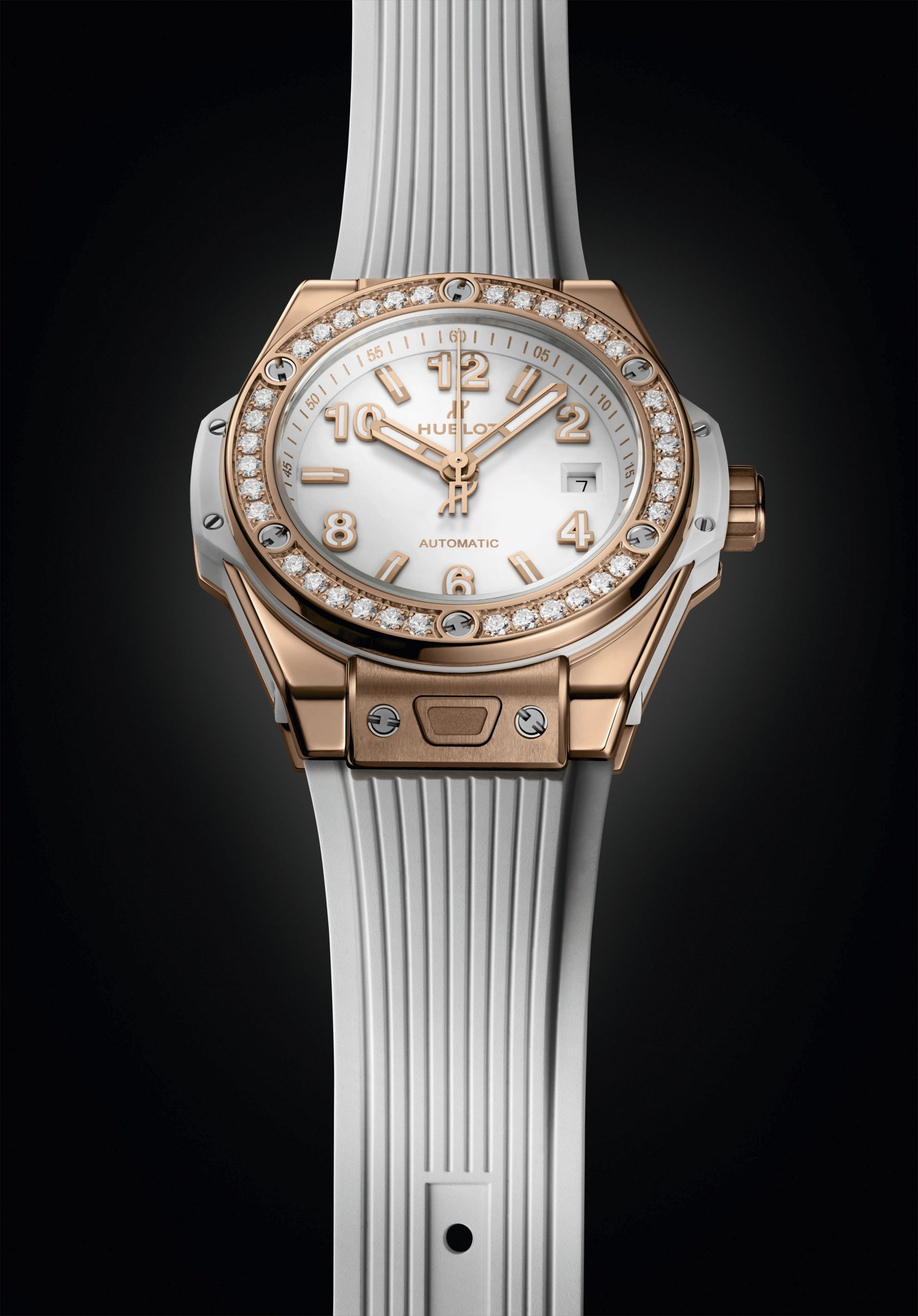 IMG_9081 Hublot Big Bang One Click King Gold White Diamond 33mm 485.OE.2080.RW.1204 Replica 8