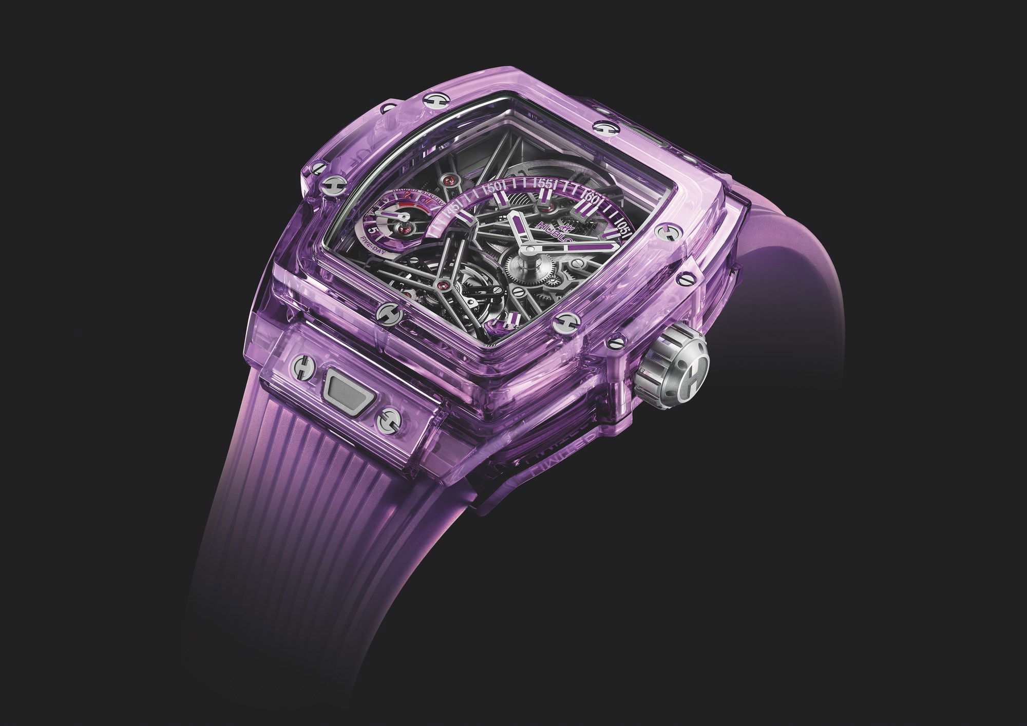 IMG_9081 Hublot Spirit of Big Bang 5-Day Power Reserve Purple Sapphire 645.JM.0120.RT Replica 8
