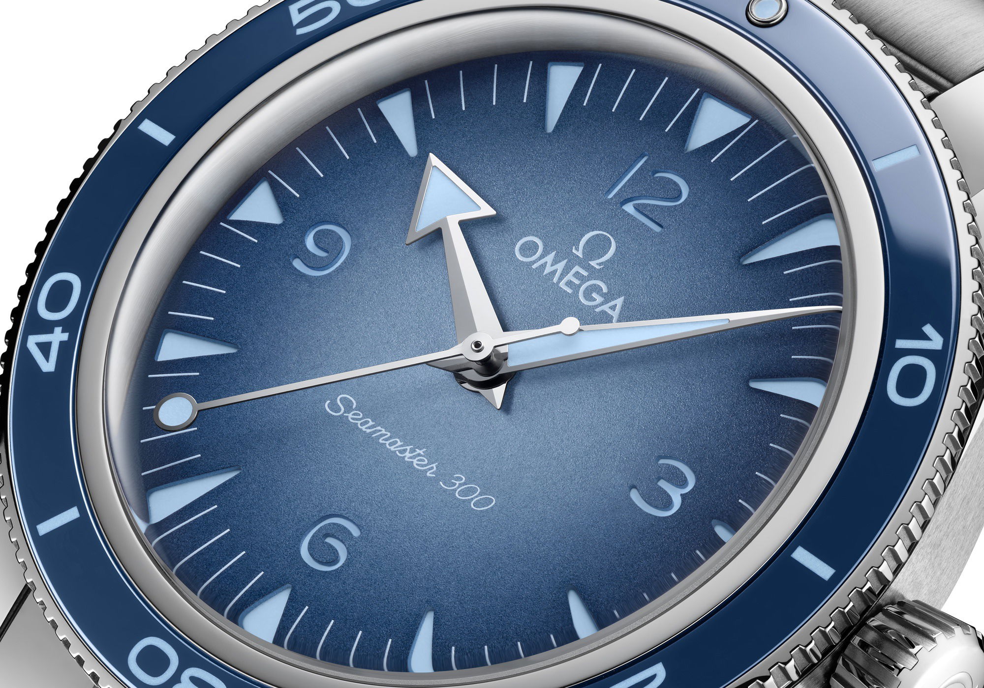 Omega Seamaster Diver 300M Co-Axial Master Chronometer Summer Blue 234.30.41.21.03.002 Replica 8