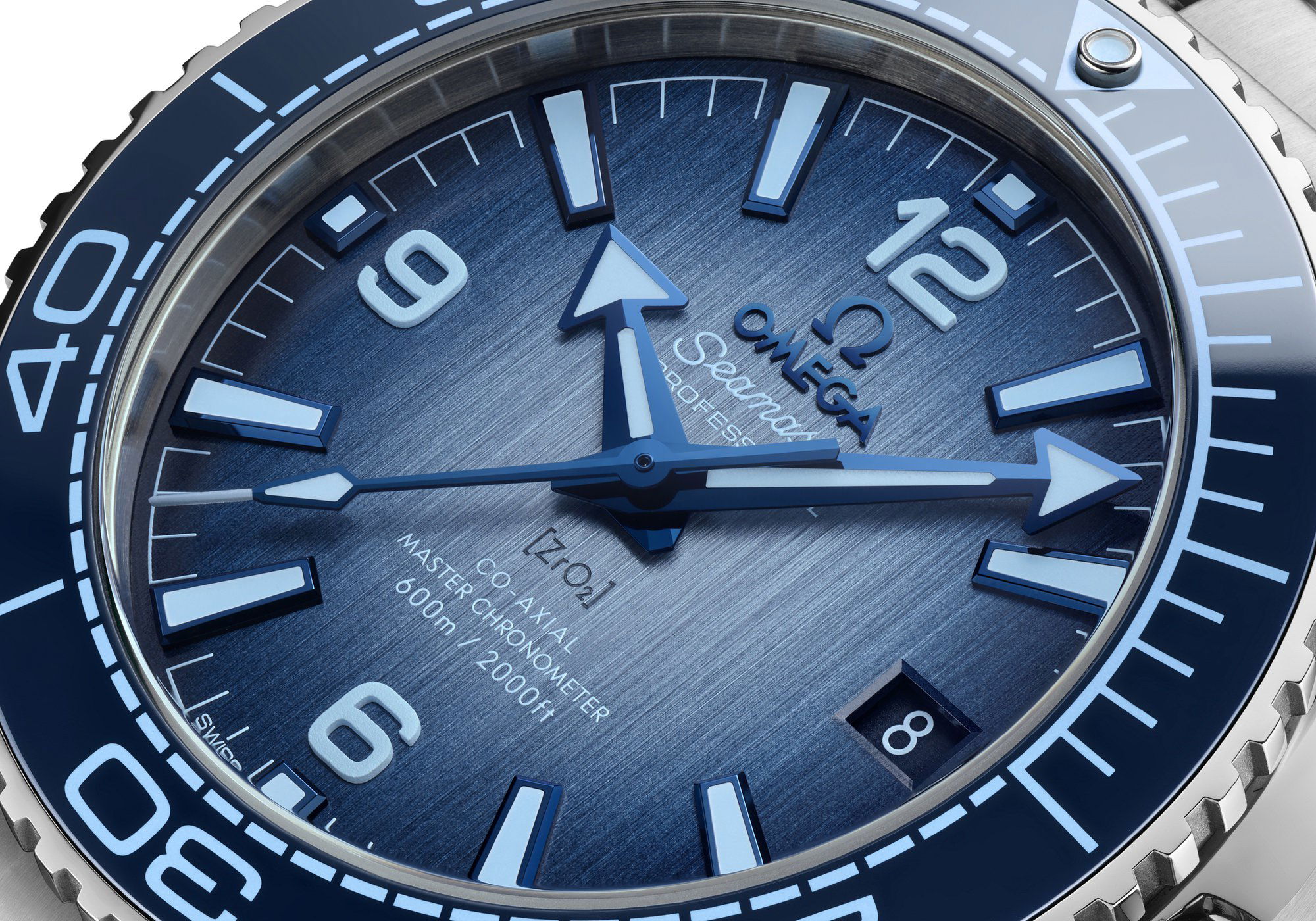 Omega Seamaster Planet Ocean 600M Co-Axial Master Chronometer Summer Blue 215.30.40.20.03.002 Replica 8