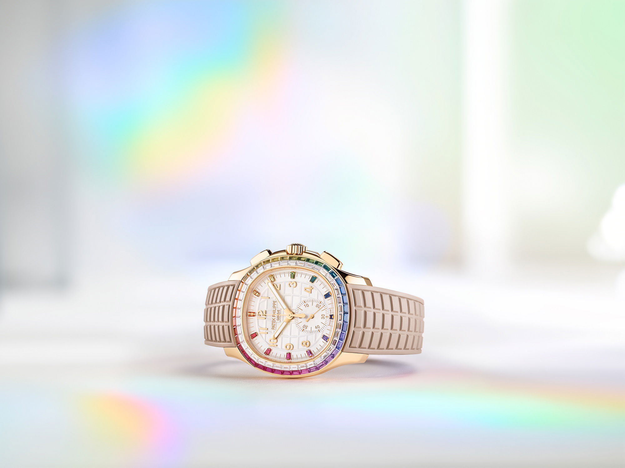 IMG_9081 Patek Philippe Aquanaut Luce “Rainbow” Chronograph 7968/300R-001 Replica 8