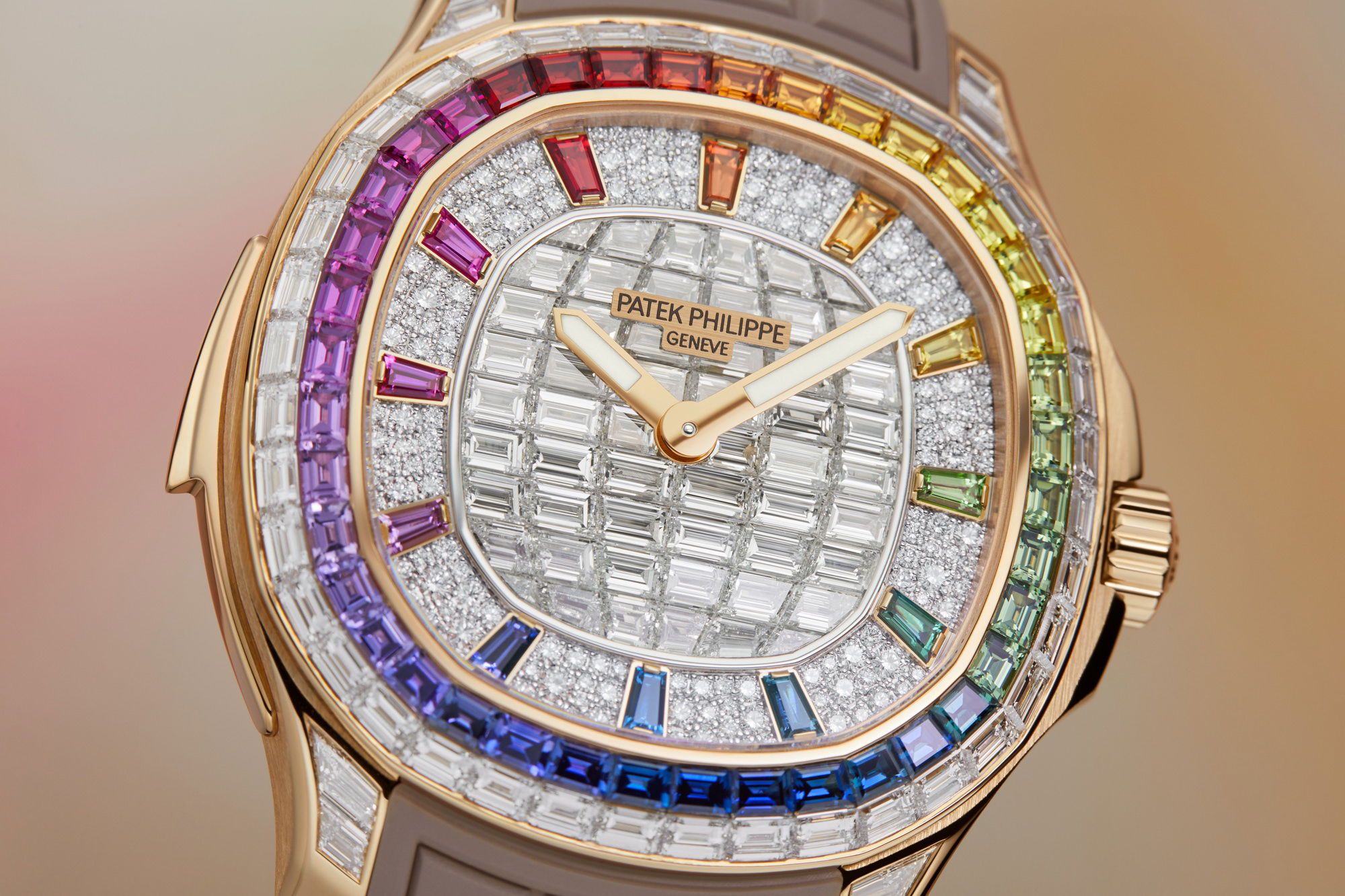 IMG_9081 Patek Philippe Aquanaut Luce Rainbow Minute Repeater Haute Joaillerie 5260/355R-001 Replica 8