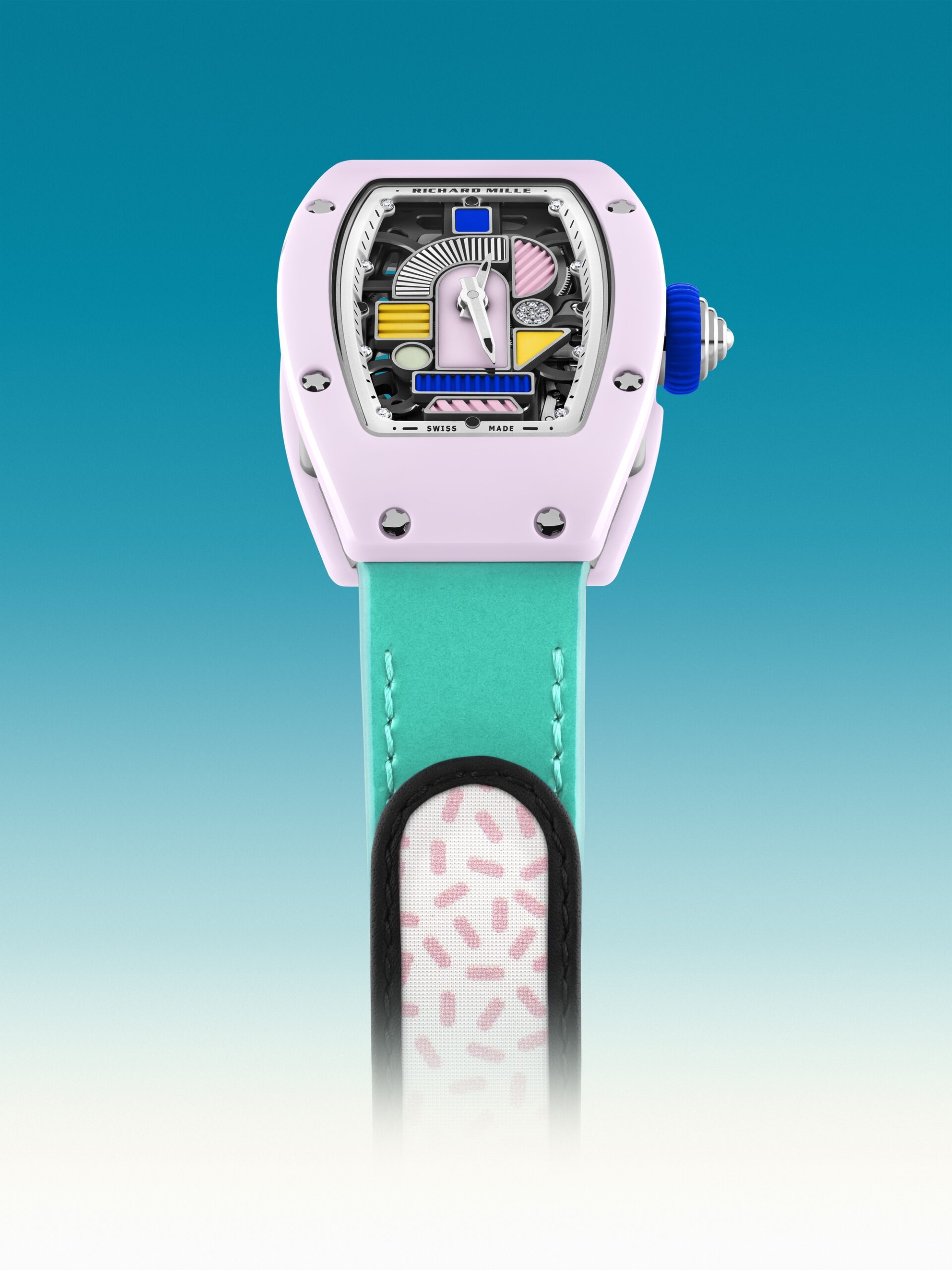 Richard Mille RM 07-01 Automatic Winding Coloured Ceramics Blush Pink rm-07-01 Replica 8