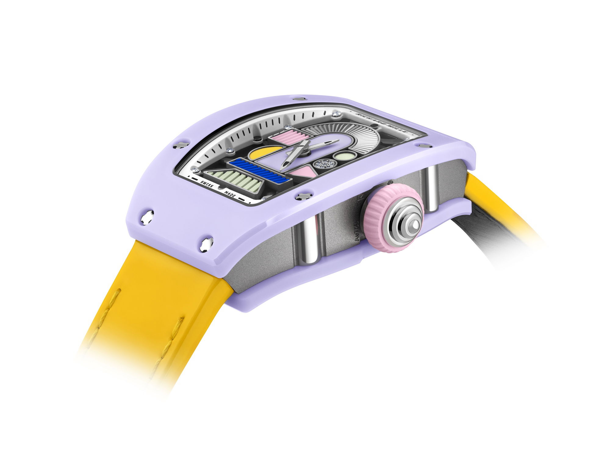 Richard Mille RM 07-01 Automatic Winding Coloured Ceramics Lavender rm-07-01 Replica 8