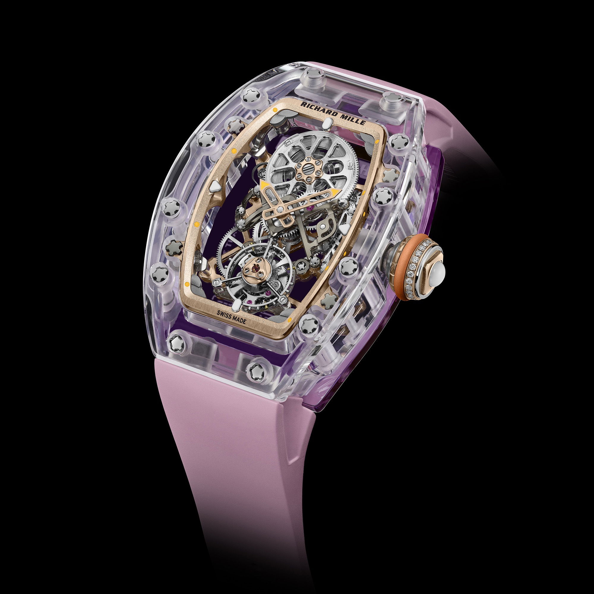 IMG_9081 Richard Mille RM 75-01 Flying Tourbillon Sapphire Pink rm-75-01 Replica 8
