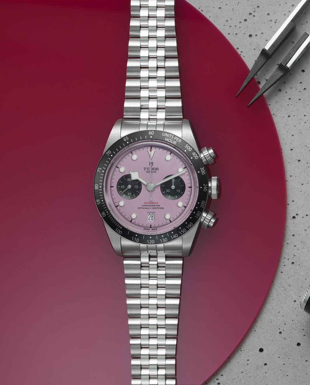 IMG_9081 TUDOR Black Bay Chrono Pink 79360N-0019 Replica 8