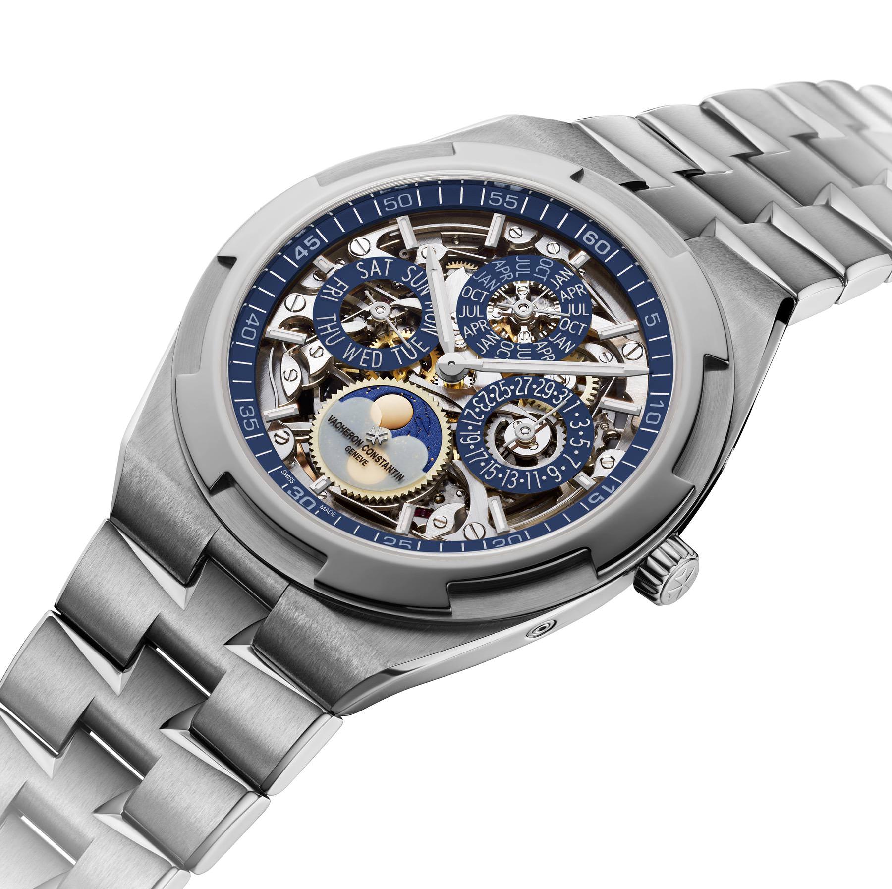 Vacheron Constantin Overseas Perpetual Calendar Ultra-Thin Skeleton 4300V/120G-B946 Replica 8