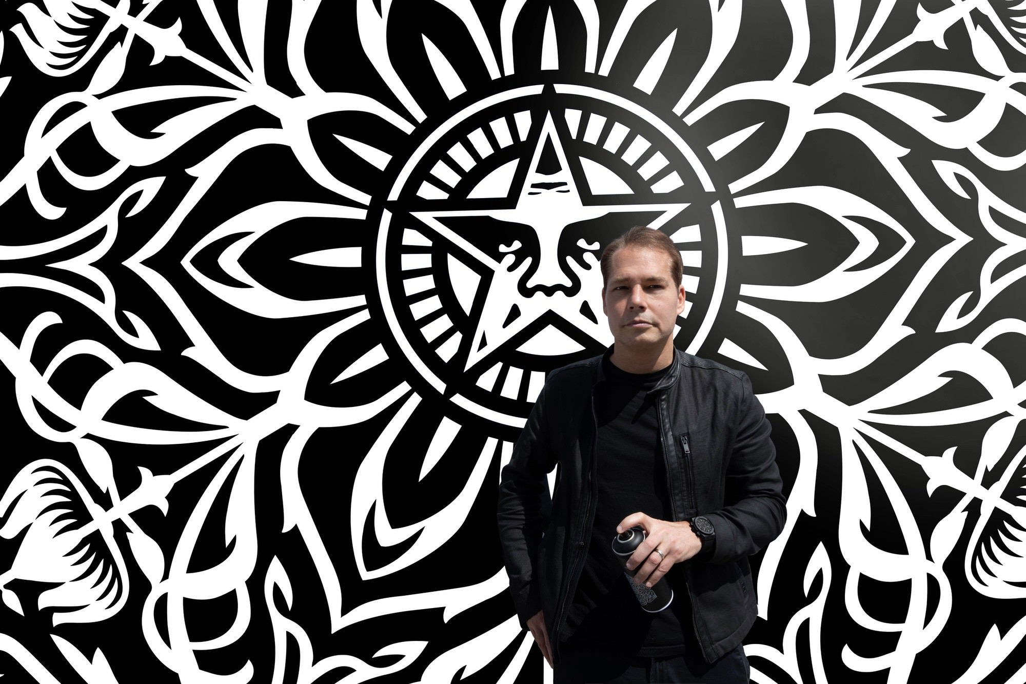 IMG_9081 Hublot Classic Fusion Aerofusion Chronograph All Black Shepard Fairey 525.CI.0117.RX.SHF22 Replica 8