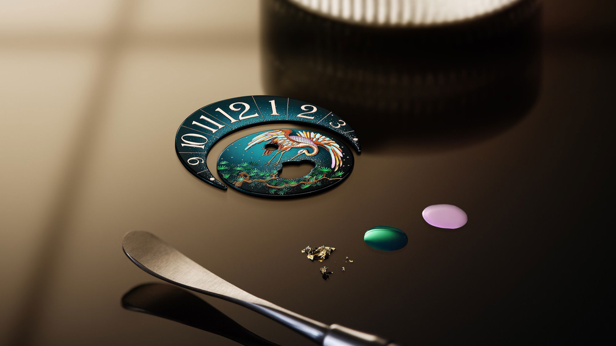 IMG_9081 Jaeger-LeCoultre Rendez-Vous Sonatina Peaceful Nature Crane Q35924J1 Replica 8