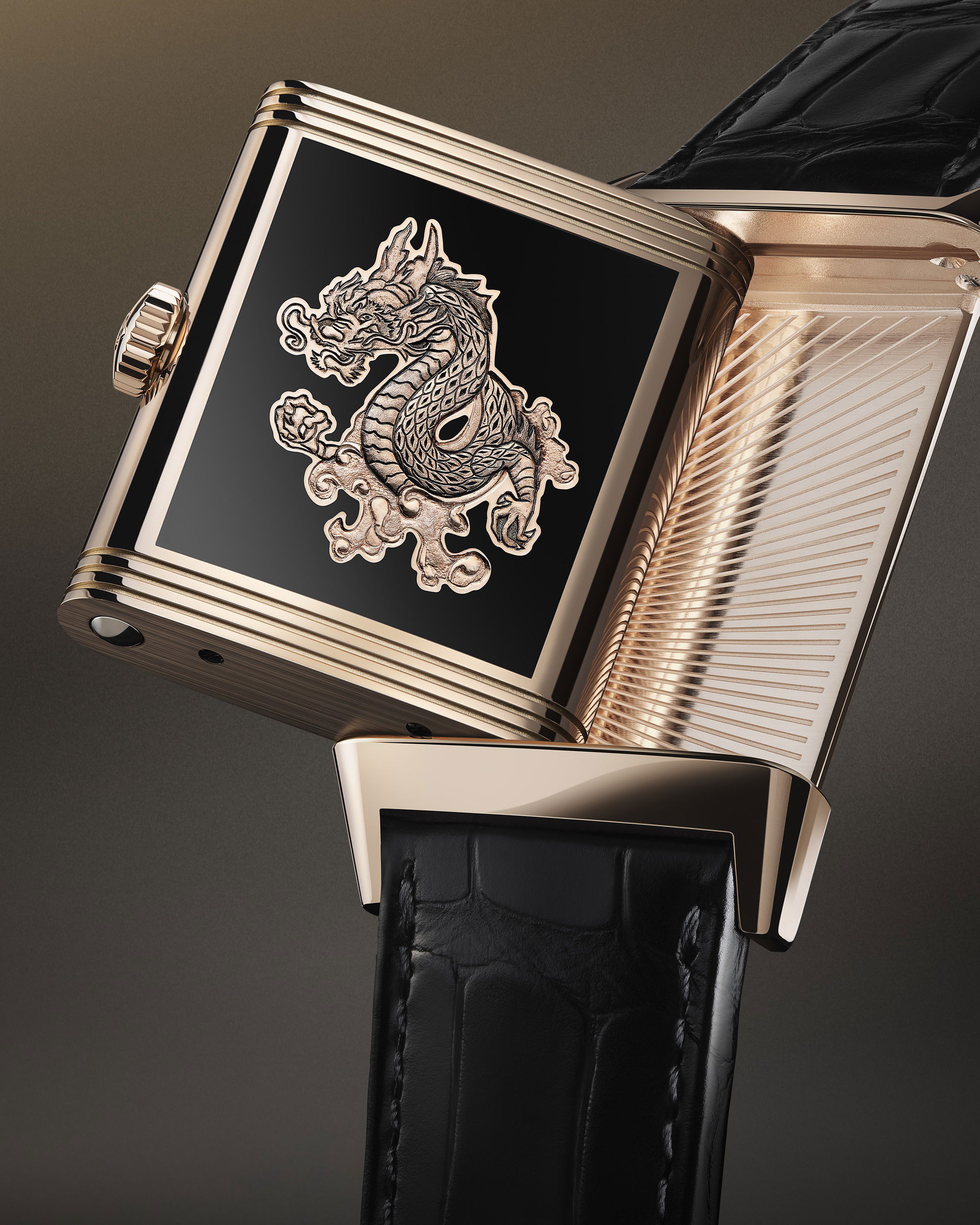 IMG_9081 Jaeger-LeCoultre Reverso Tribute Enamel “Dragon” Q39324D1 Replica 8
