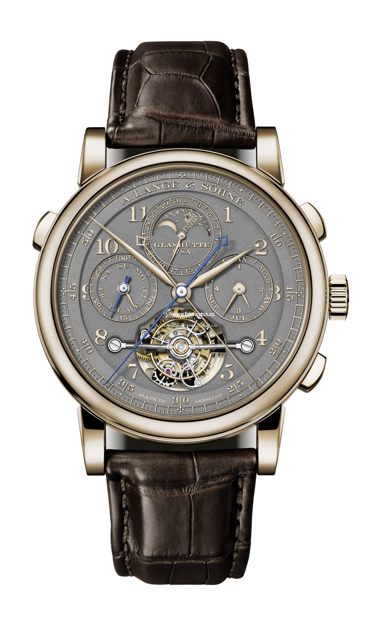 A.Lange & Sohne Tourbograph Perpetual Honeygold Homage to F. A. Lange 706.050FE