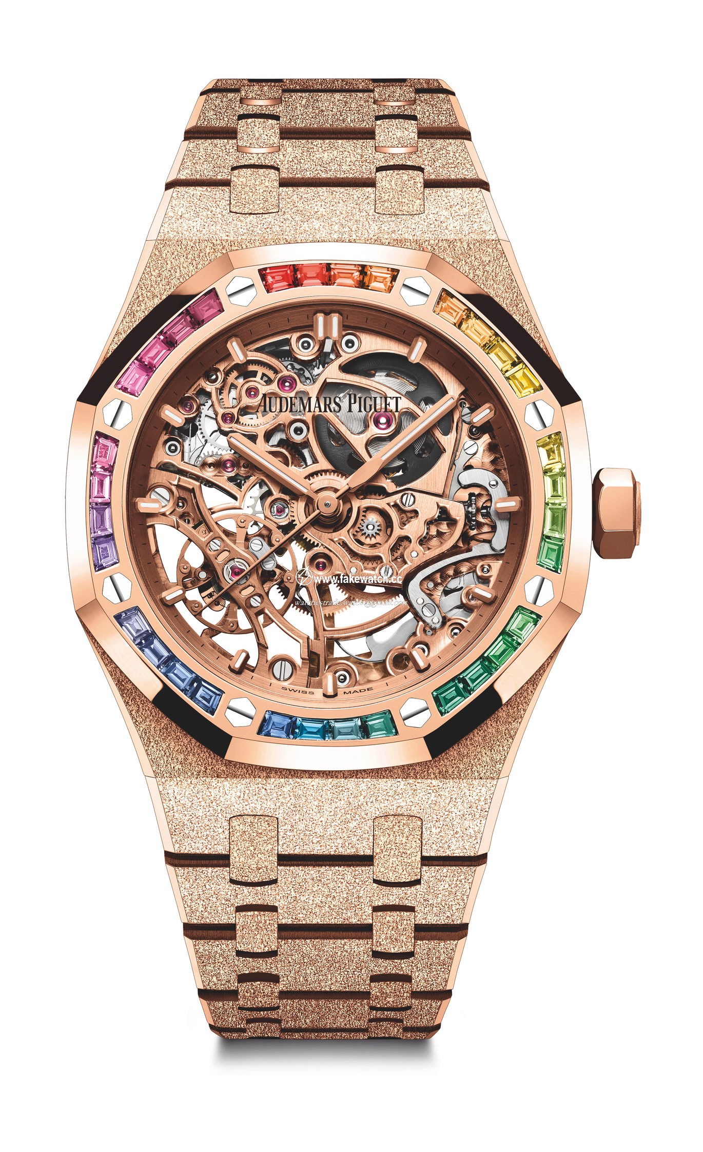 Audemars Piguet Royal Oak Frosted Gold Double Balance Wheel Openworked 15468OR.YG.12590R.01