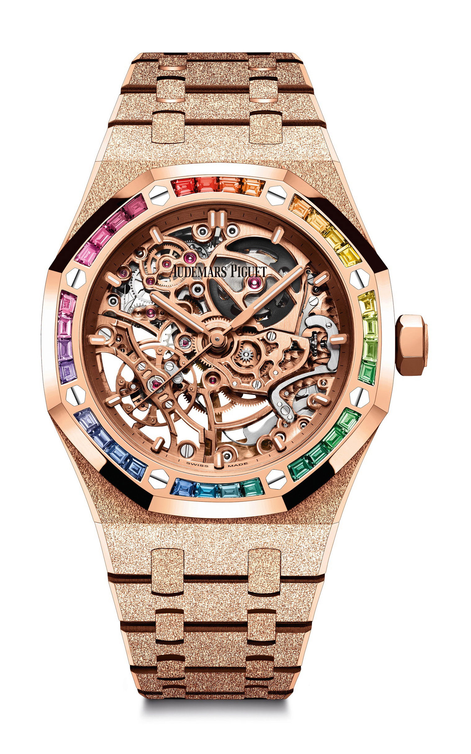 Audemars Piguet Royal Oak Frosted Gold Double Balance Wheel Openworked 15468OR.YG.1259OR.01-B