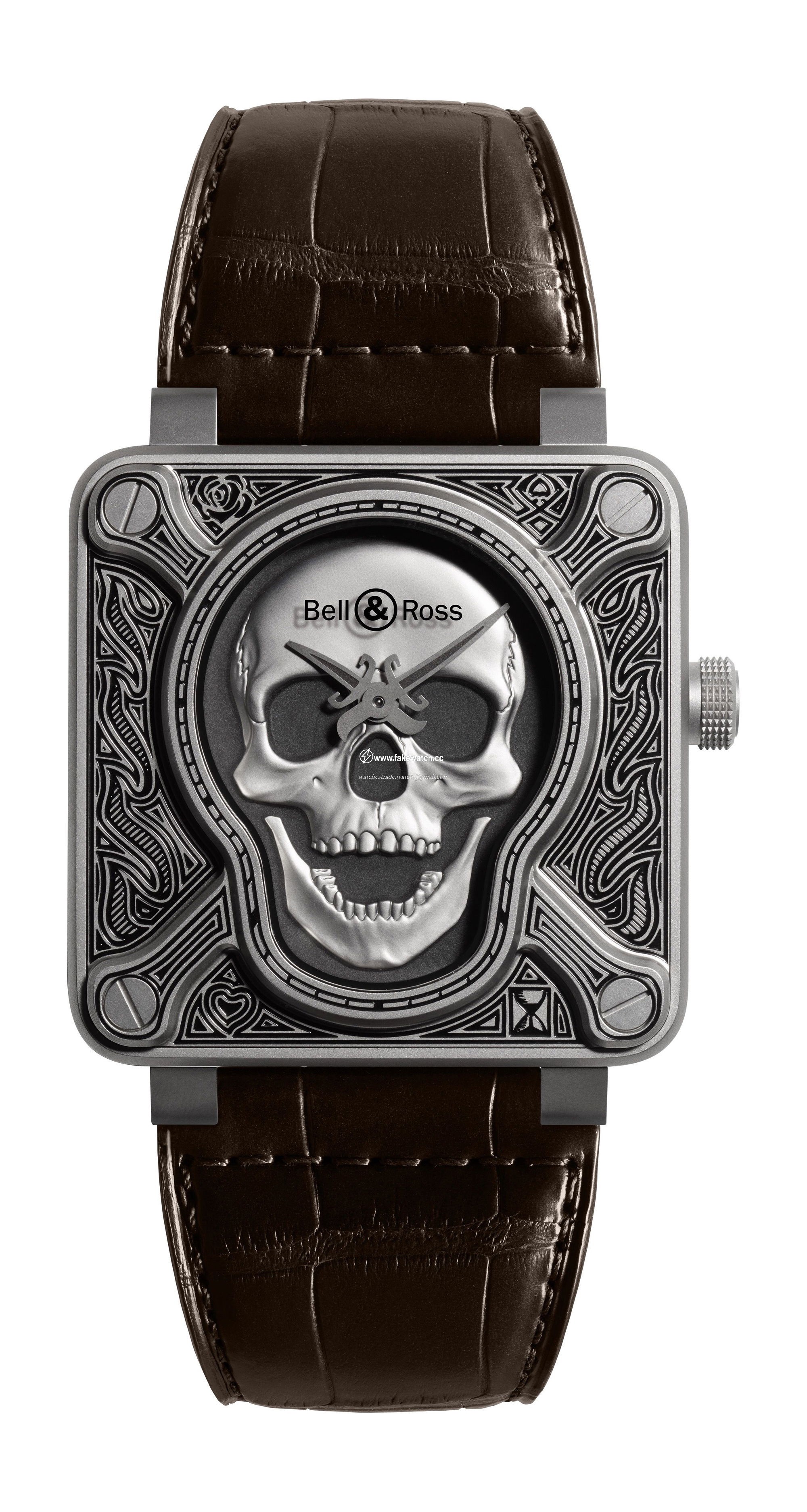 Bell & Ross BR 01 BURNING SKULL BR0192-SKULL-BURN