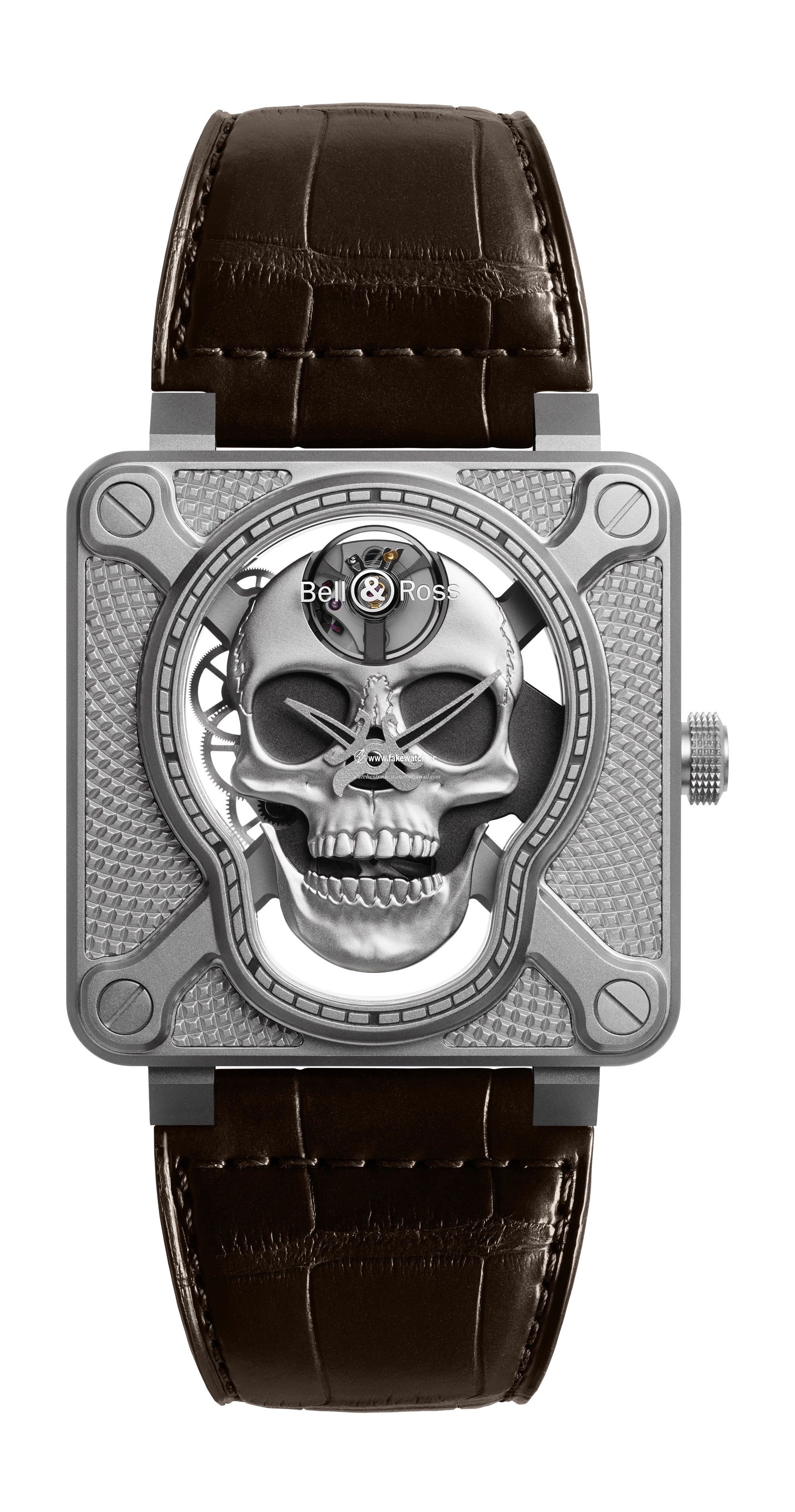 Bell & Ross BR 01 Laughing Skull BR01-SKULL-SK-ST