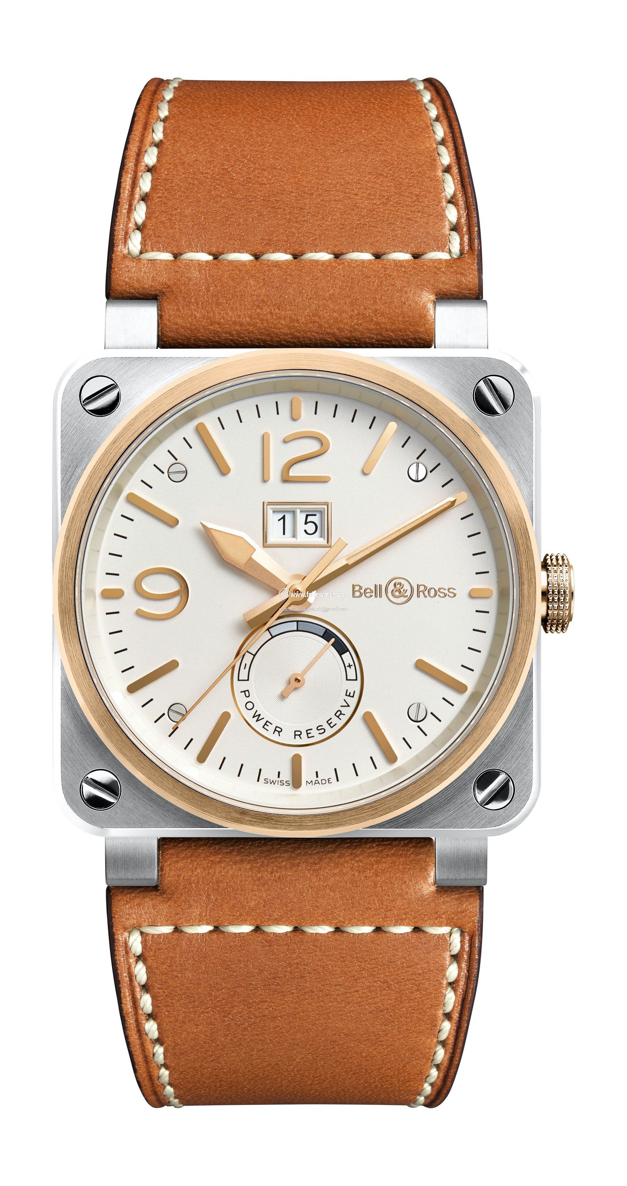 Bell & Ross BR 03-90 STEEL  &  ROSE GOLD BR0390-BICOLOR