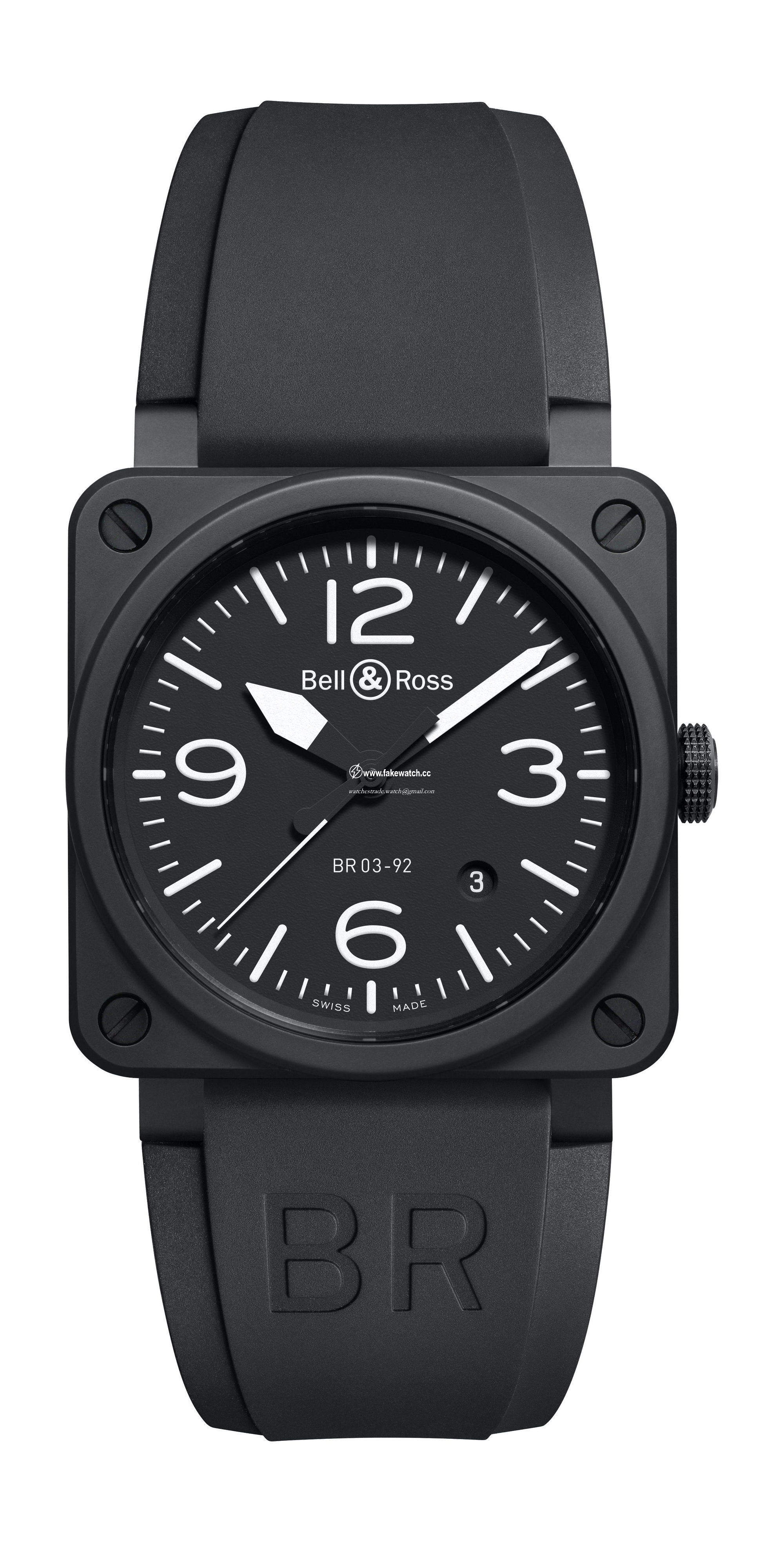 Bell & Ross BR 03-92 BLACK MATTE BR0392-BL-CE