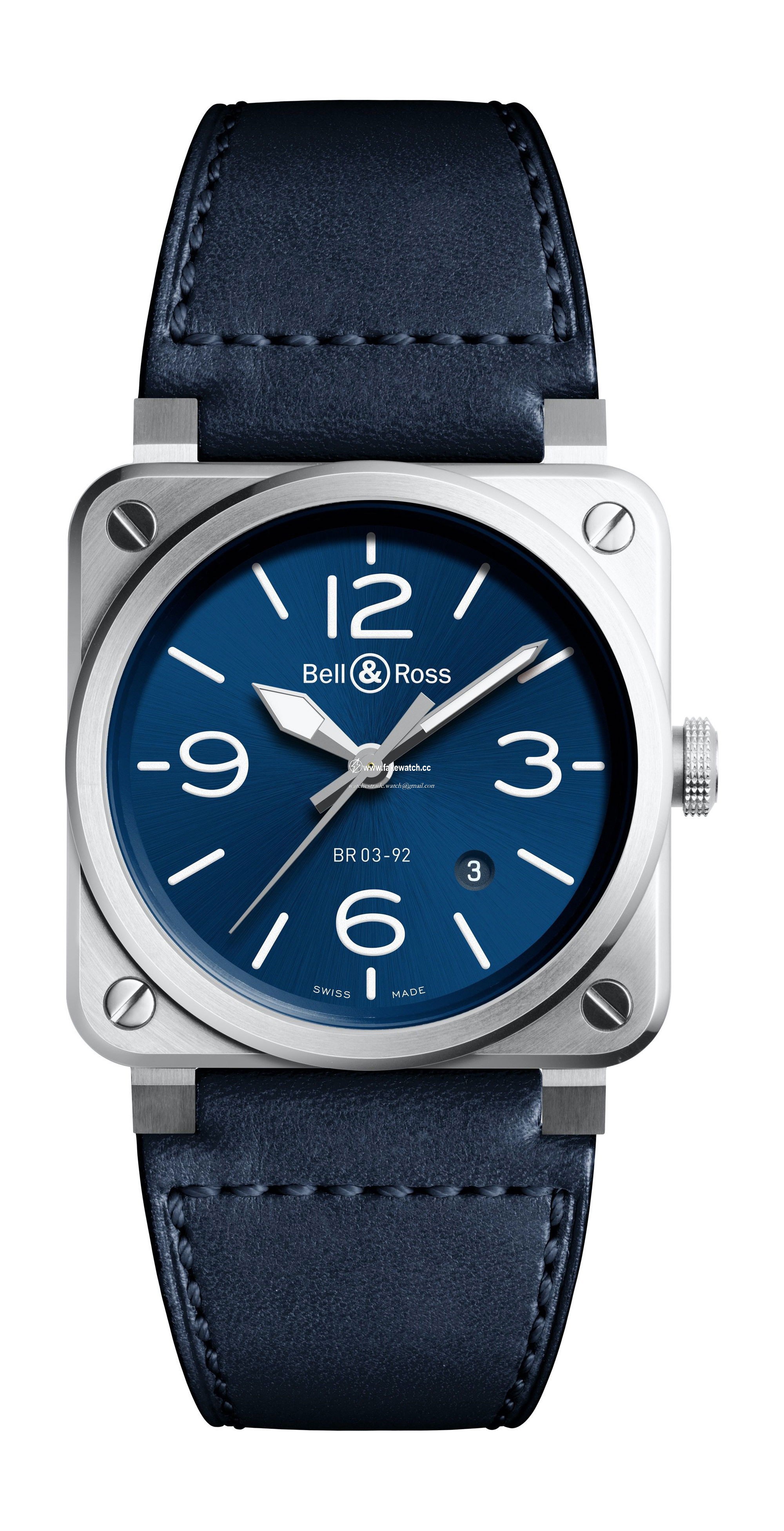 Bell & Ross BR 03-92 Blue Steel BR0392-BLU-ST/SCA