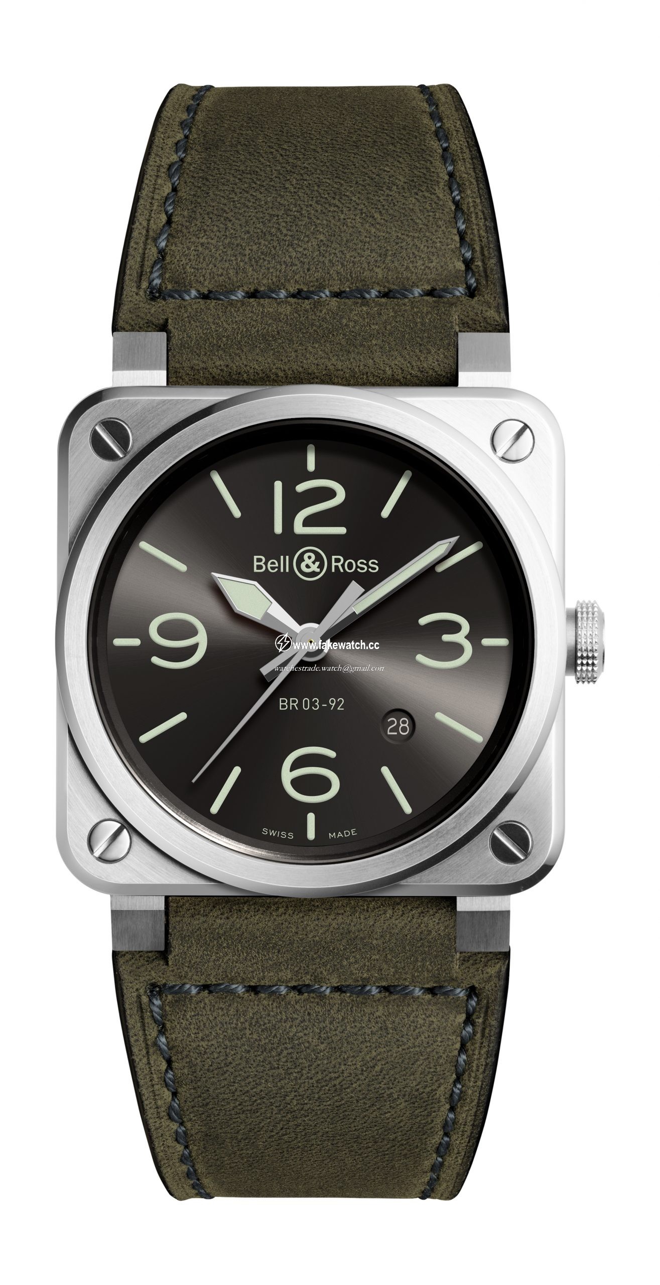 Bell & Ross BR 03-92 Grey Lum BR0392-GC3-ST/SCA