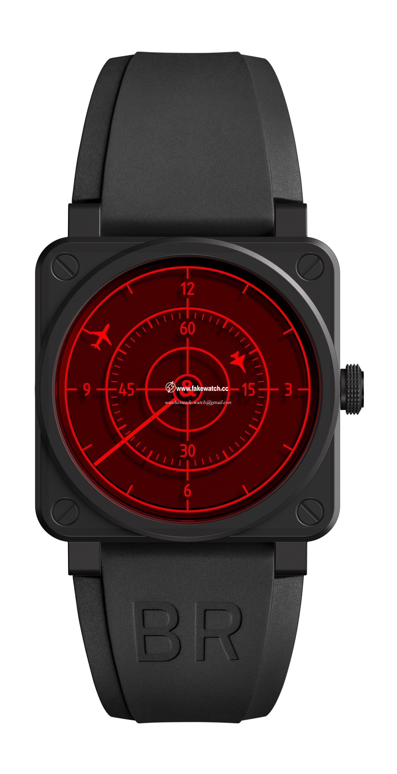 Bell & Ross BR 03-92 Red Radar Ceramic BR0392-RRDR-CE/SRB