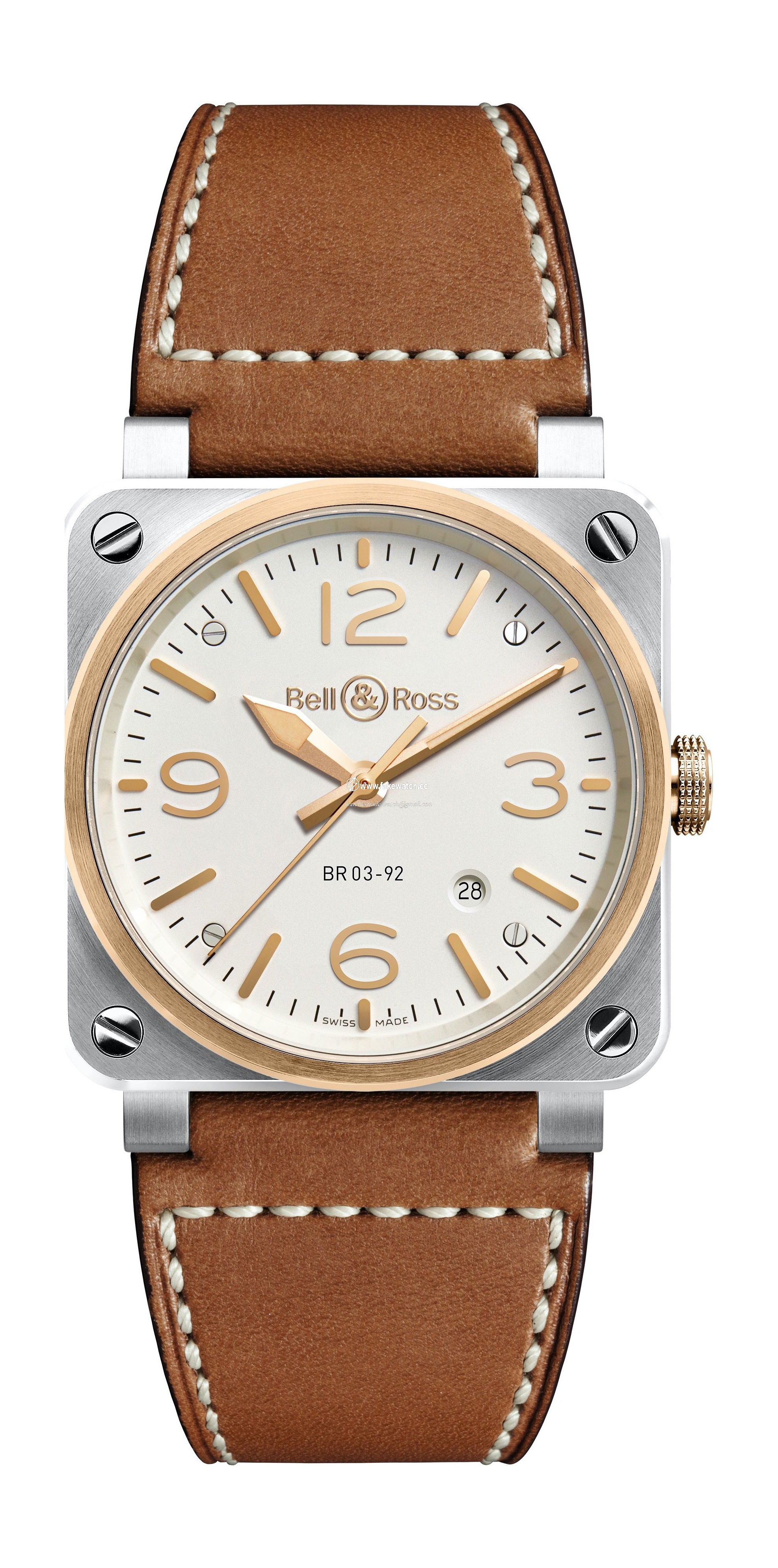 Bell & Ross BR 03-92 STEEL  &  ROSE GOLD BR0392-ST-PG/SCA